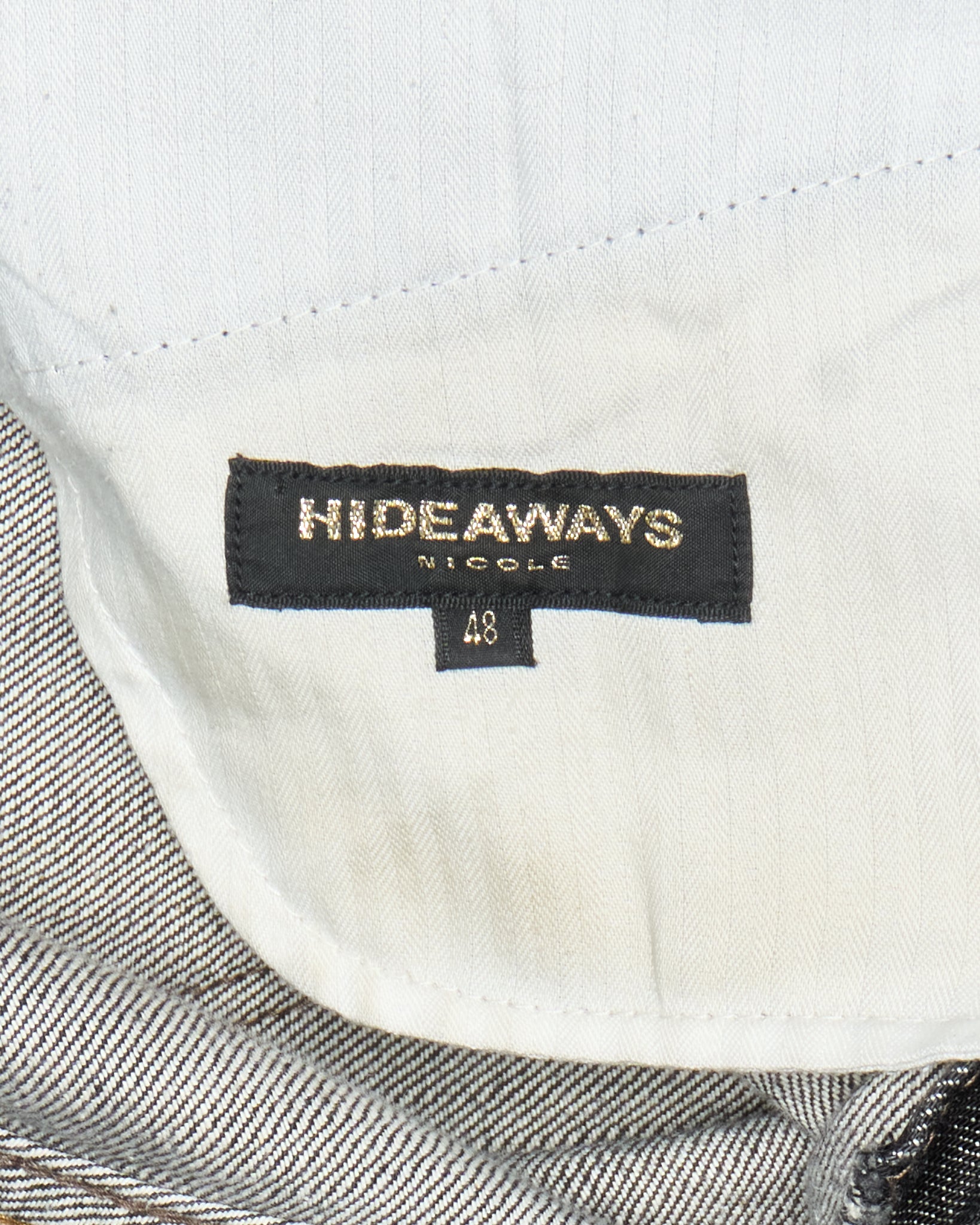 00s HIDEALWAYS by Nicole Blown-out Distressed Grey Bootcut Denim
