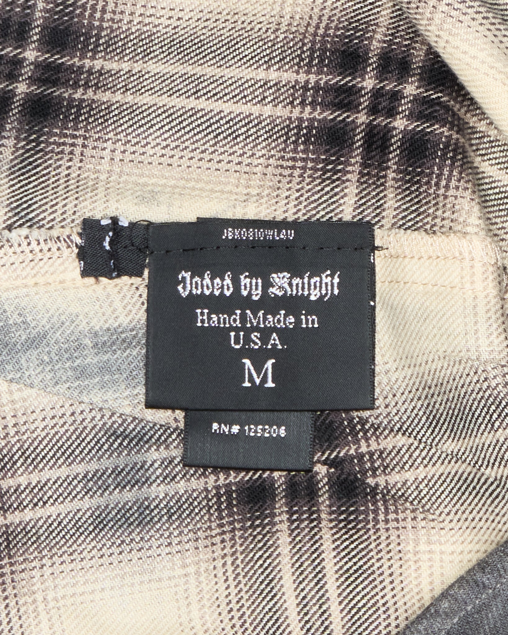 00s JADED by KNIGHT Plaid Graphic Patchwork Print Button-Up Shirt