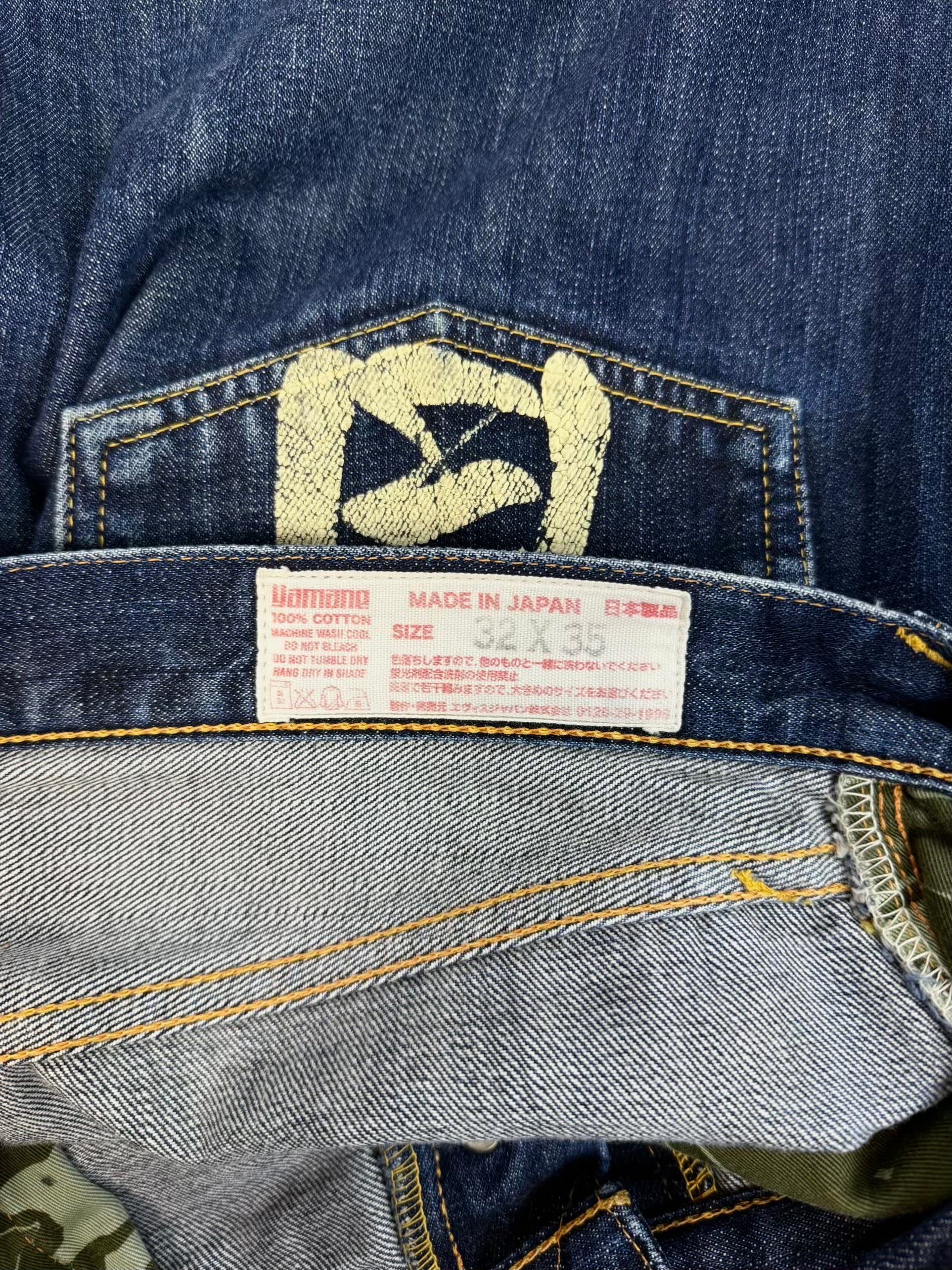 Early 00s EVISU Hand-Paint “OTO” Kanji Selvedge Jeans