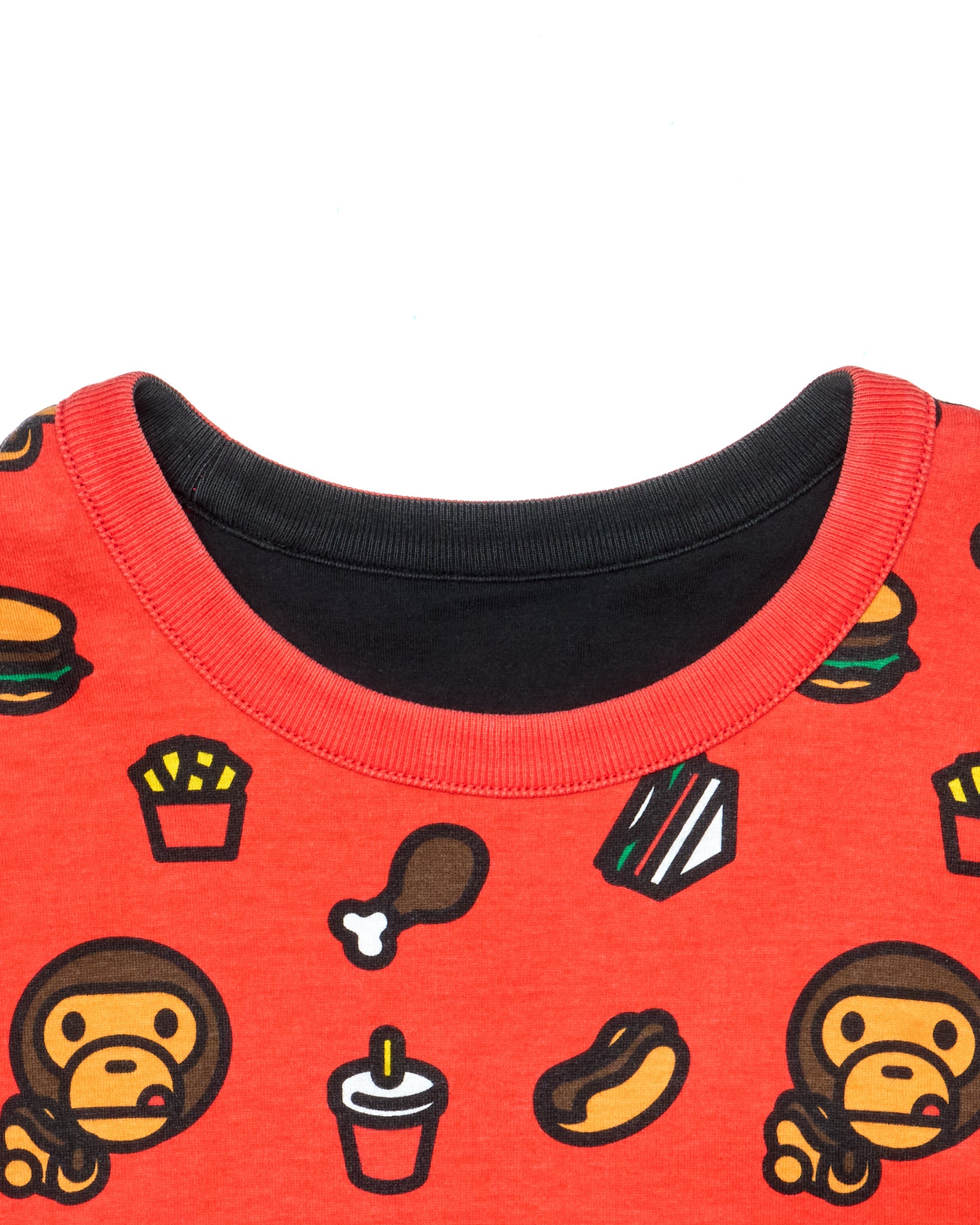 ‘05 BAPE Milo Fast Food Print Reversible Tee