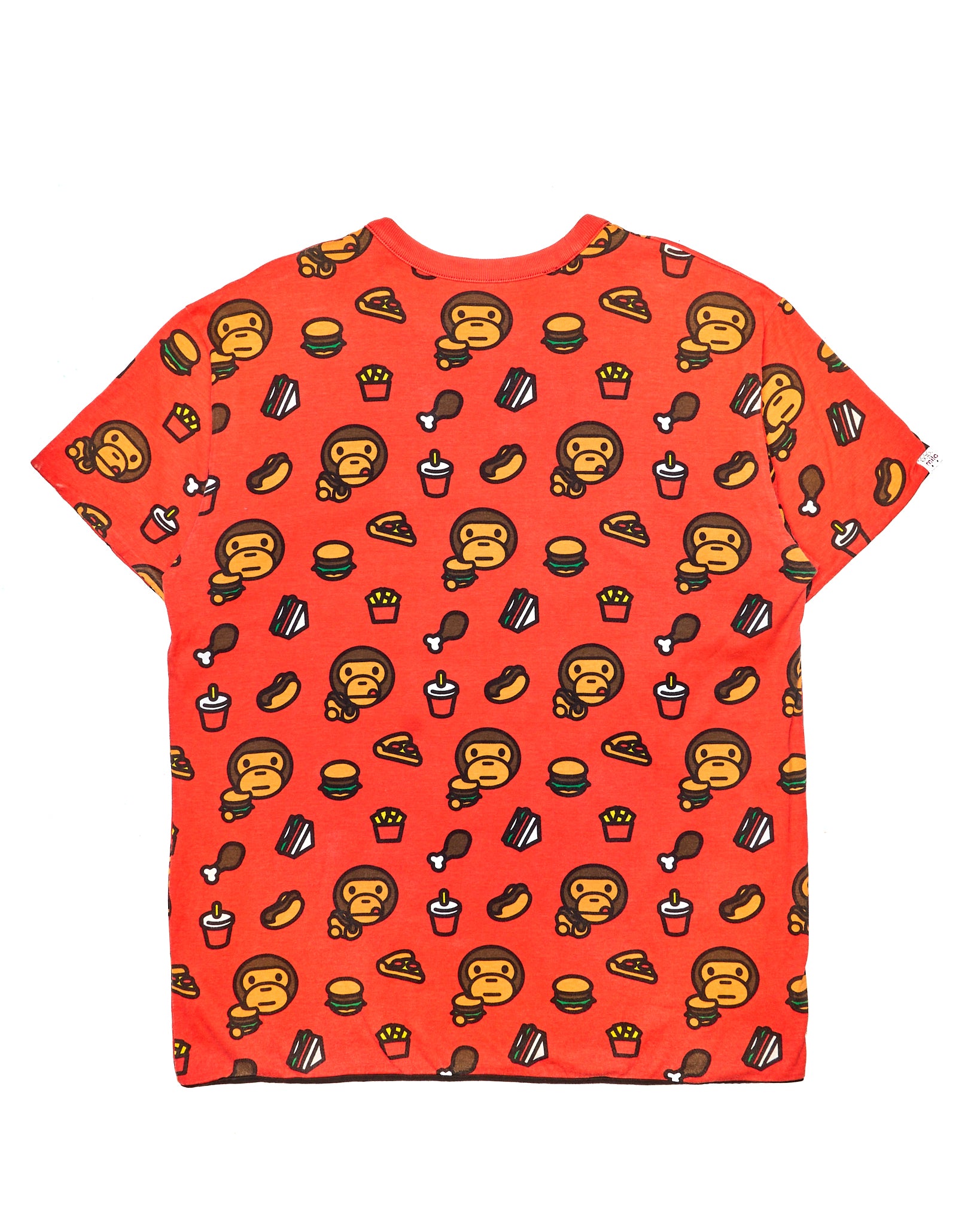 ‘05 BAPE Milo Fast Food Print Reversible Tee