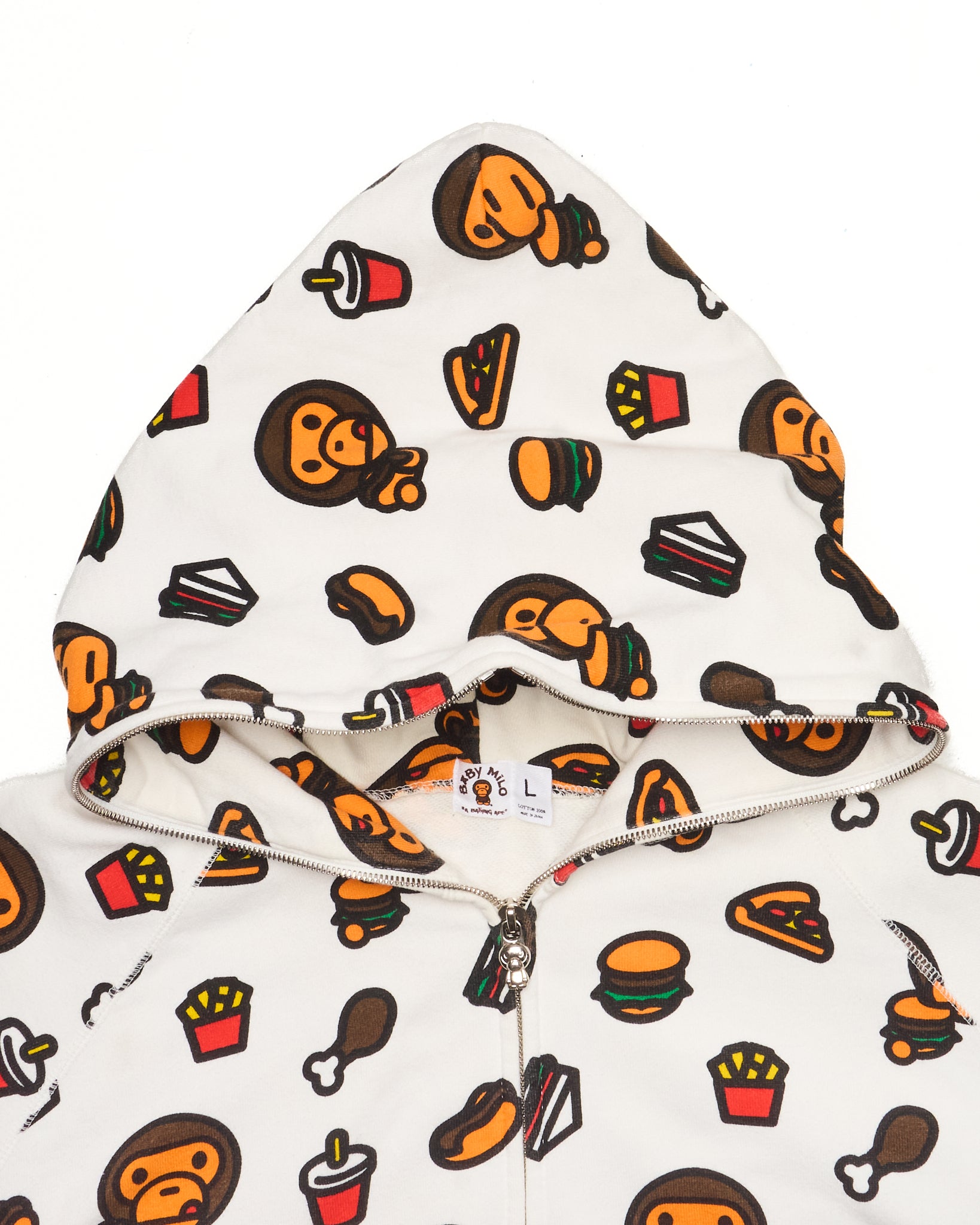 05’ BAPE Baby Milo Junk Food Full-Zip Hoodie