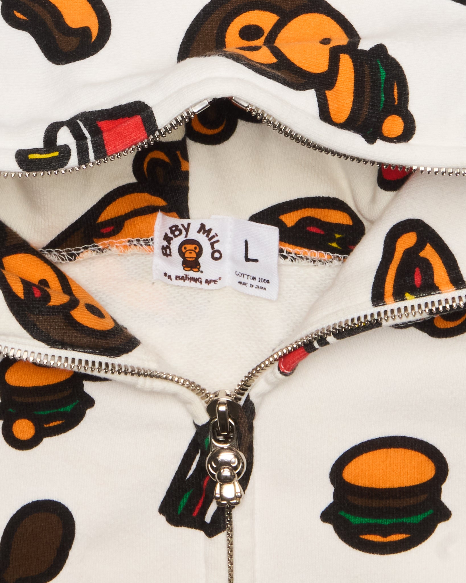 05’ BAPE Baby Milo Junk Food Full-Zip Hoodie