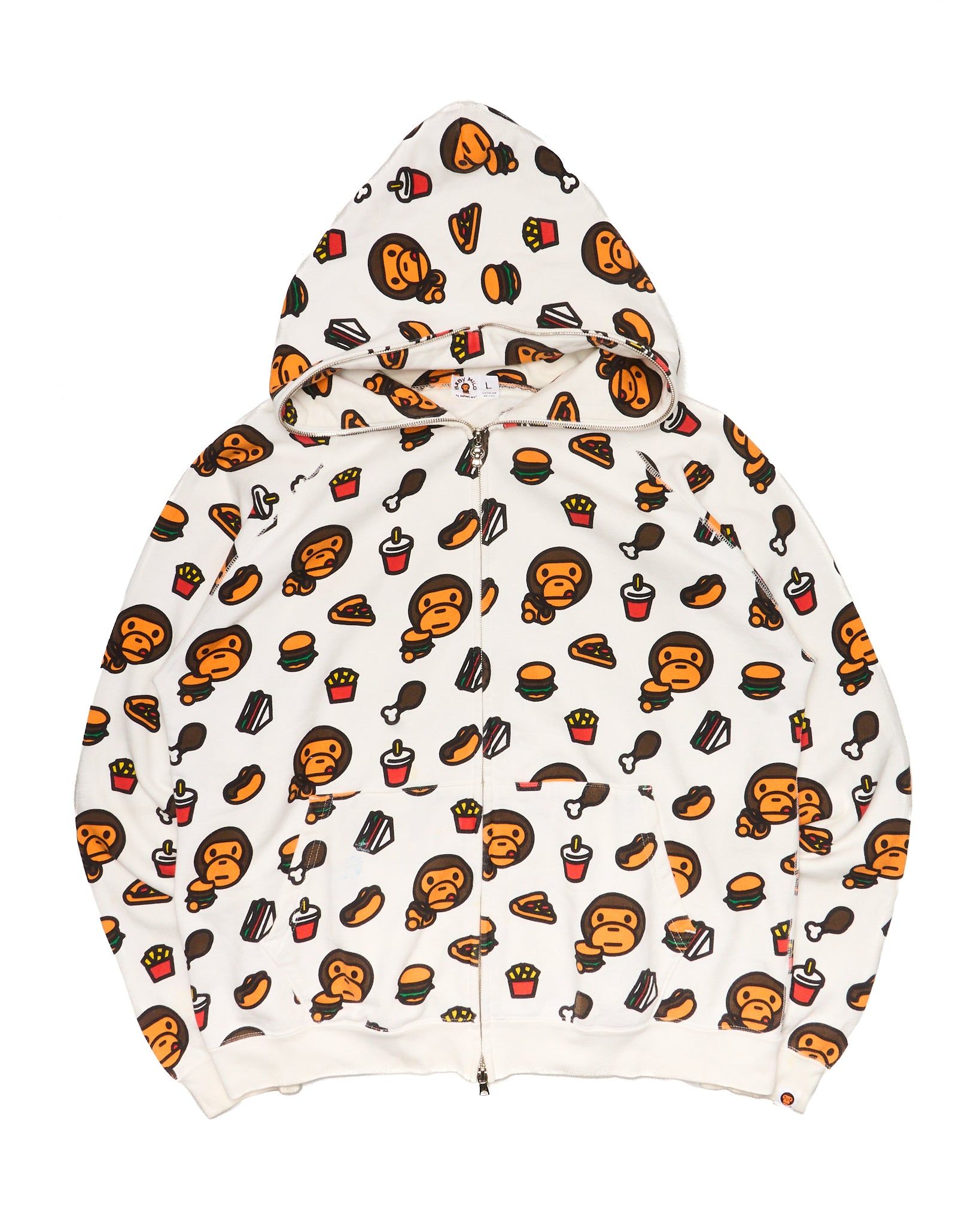 05’ BAPE Baby Milo Junk Food Full-Zip Hoodie