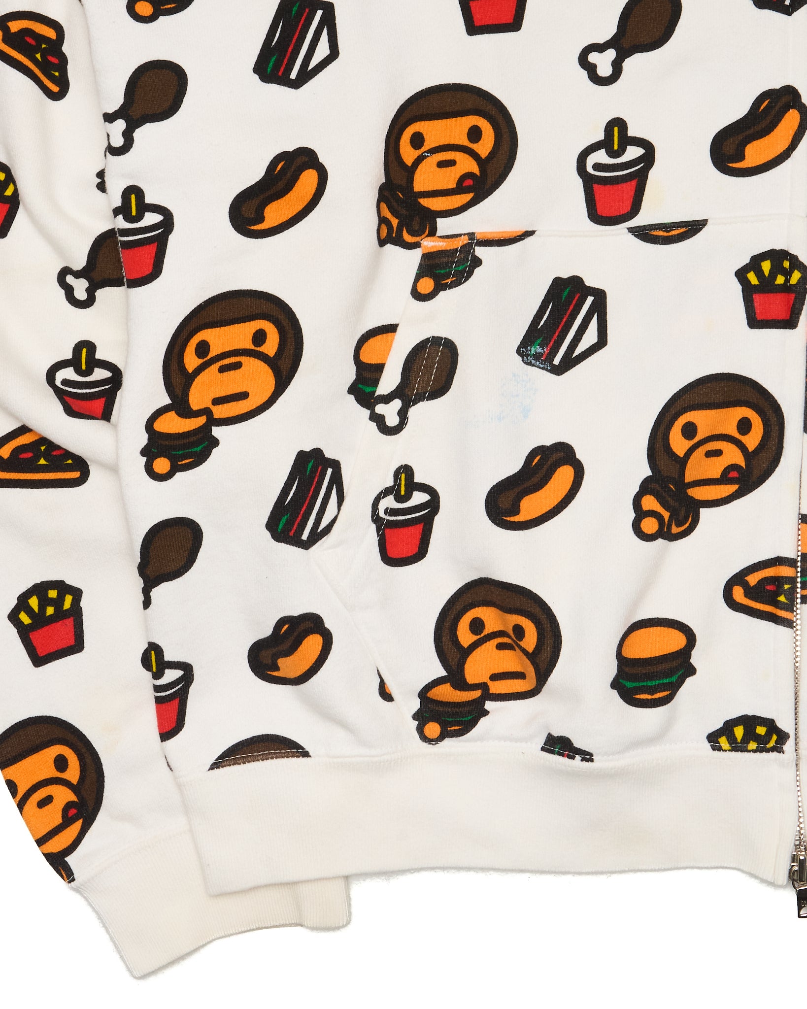 05’ BAPE Baby Milo Junk Food Full-Zip Hoodie
