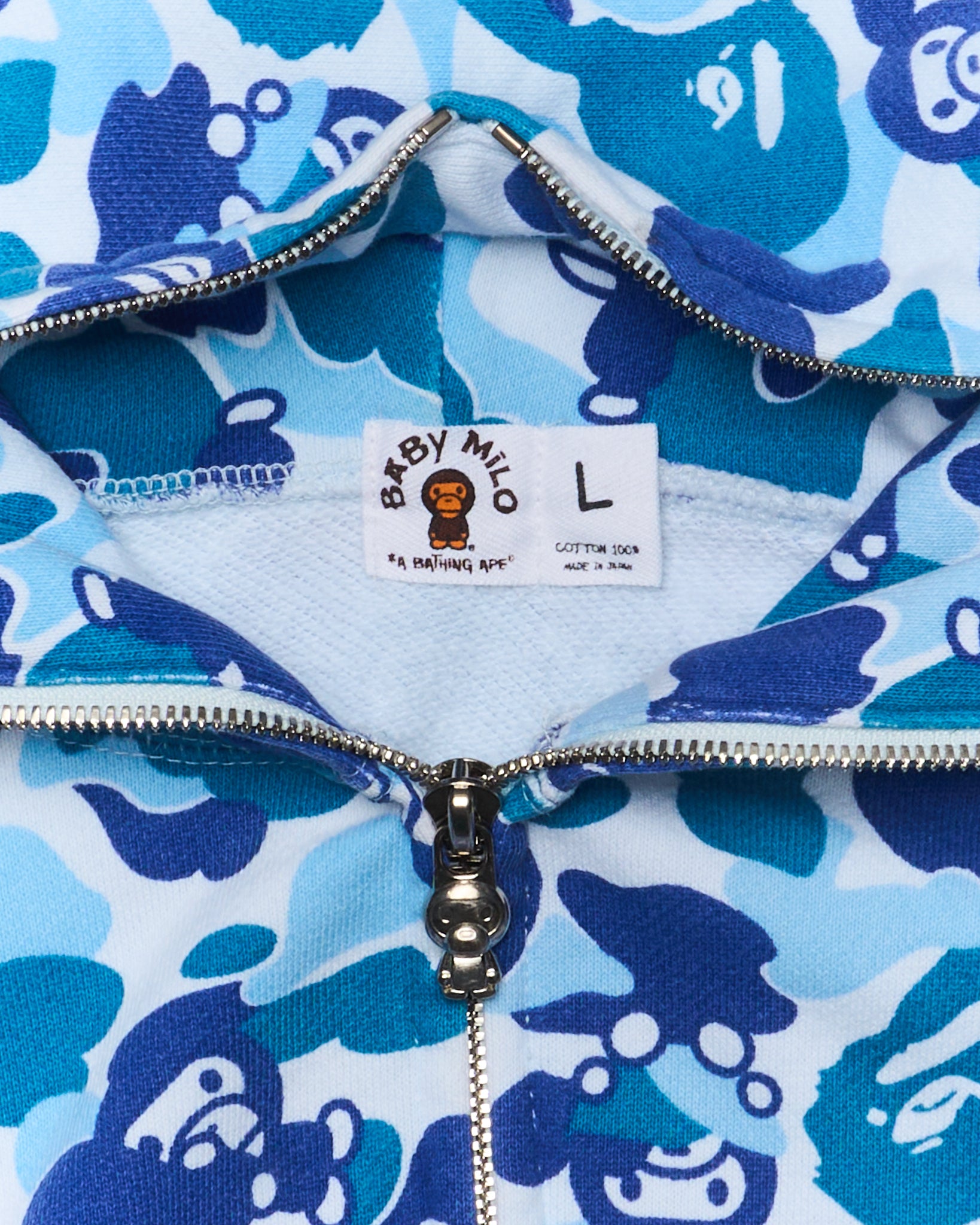 06' BAPE Baby Milo Blue Camo Full Zip