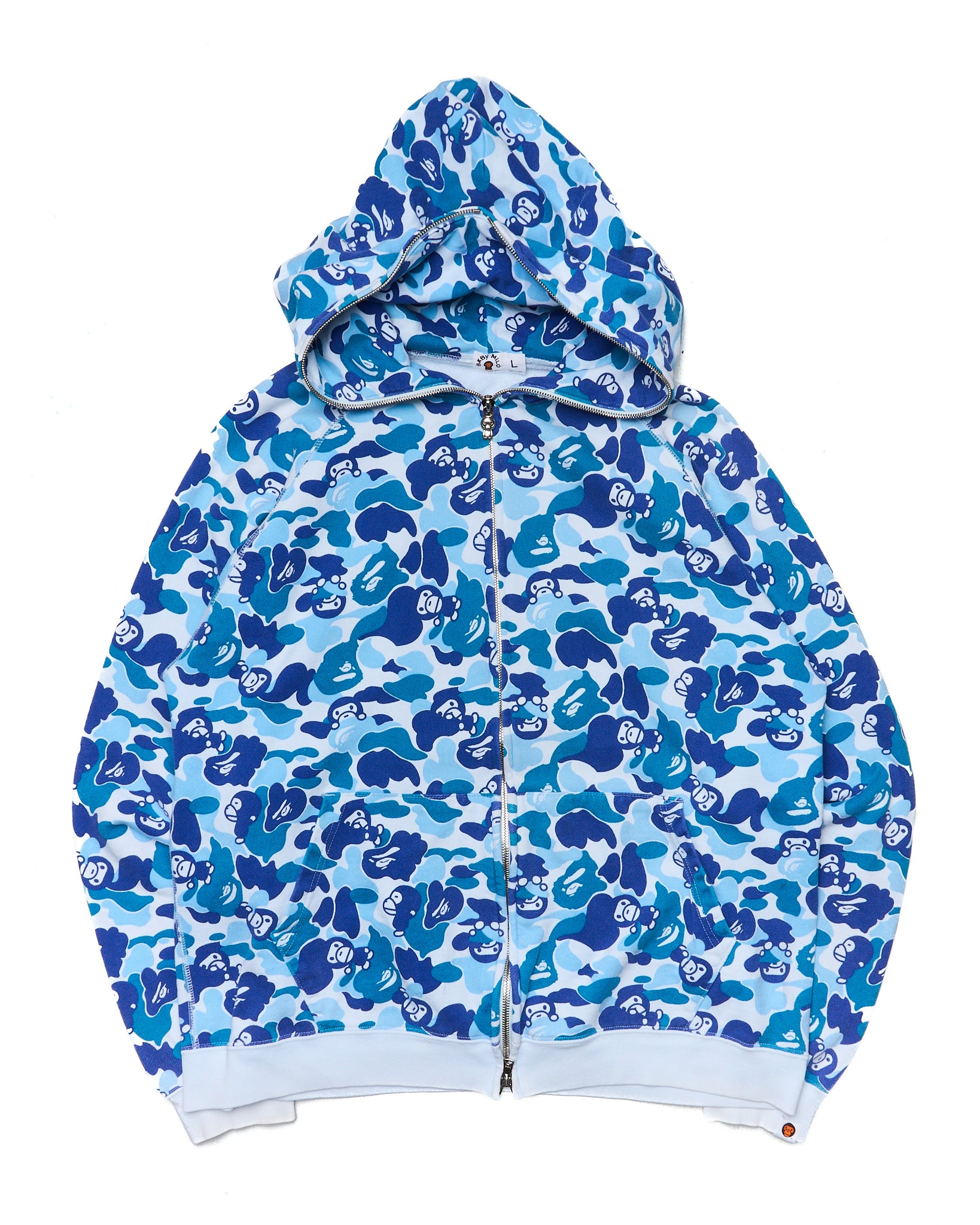 06' BAPE Baby Milo Blue Camo Full Zip