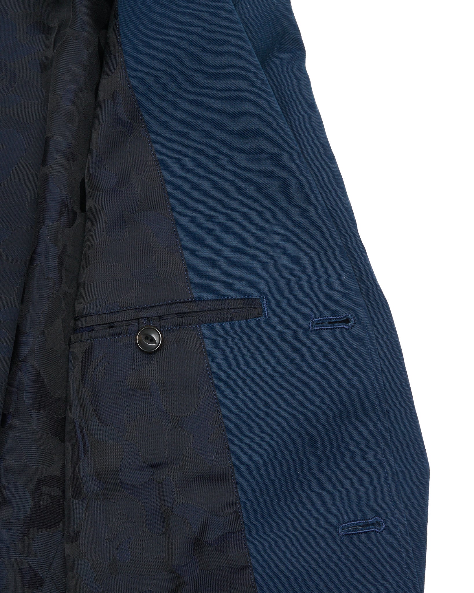 ‘08 BAPE CLASSICS Camo-Lined Beaded Crest Blazer