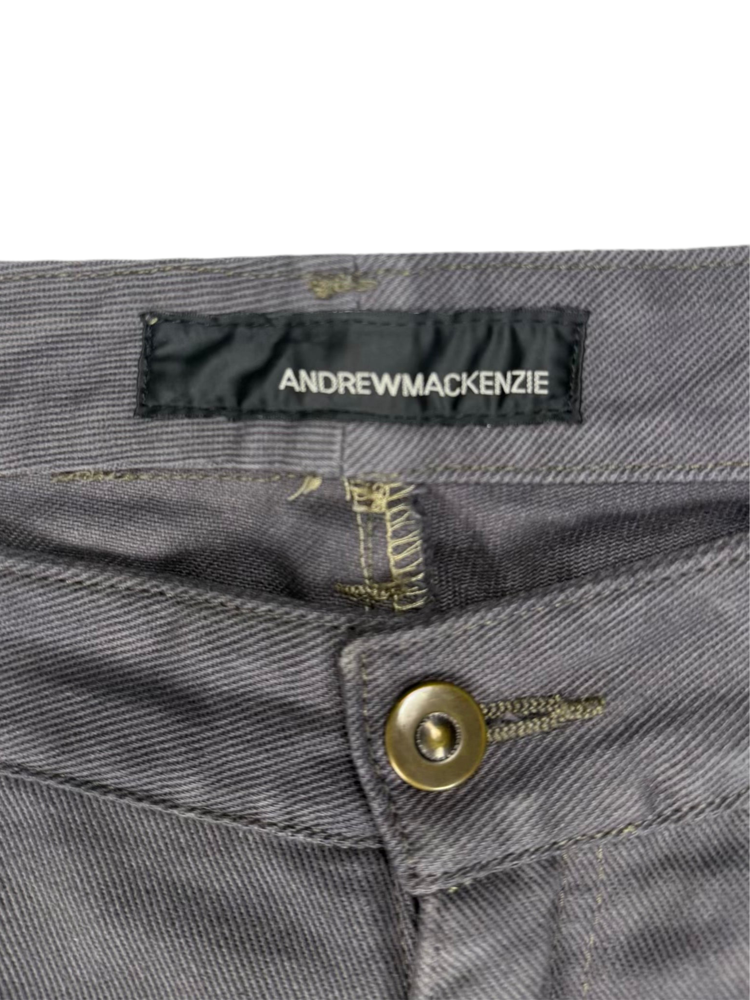 Early 00s ANDREW MACKENZIE Stud Darted Knee Denim