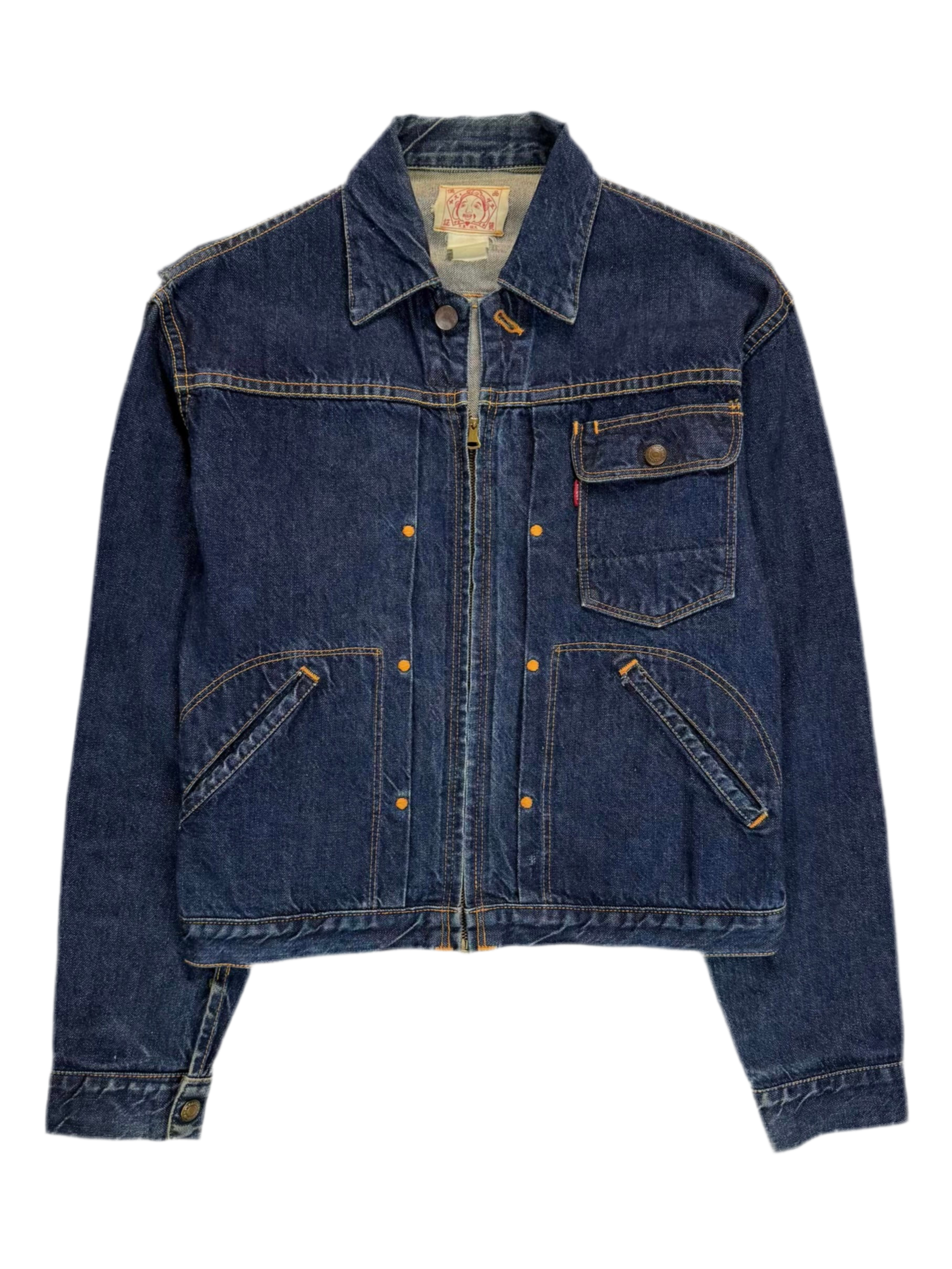 90s EVIS 11MJZ Selvedge Zip Jacket