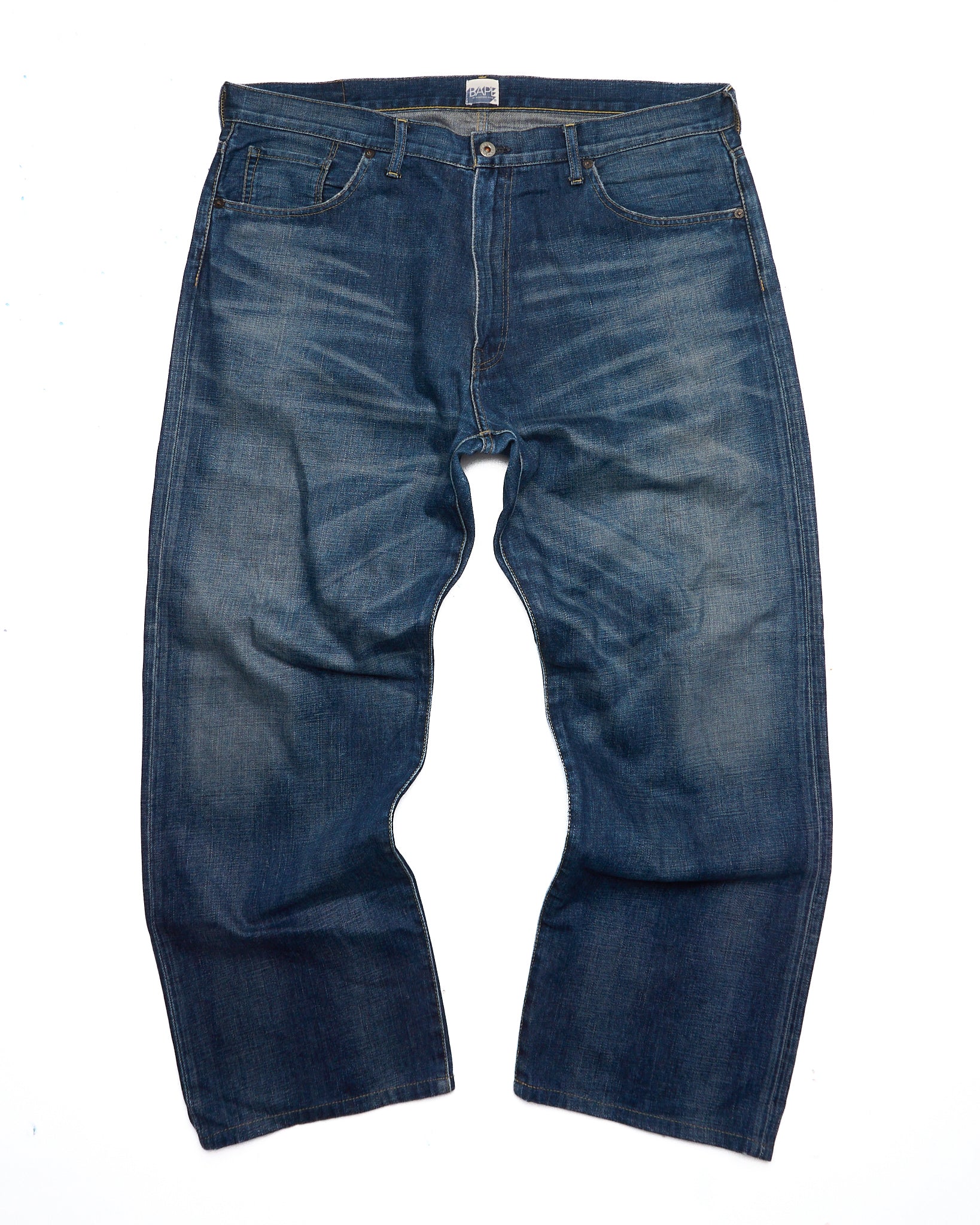 '08 BAPE Spell-Out Back Logo Denim