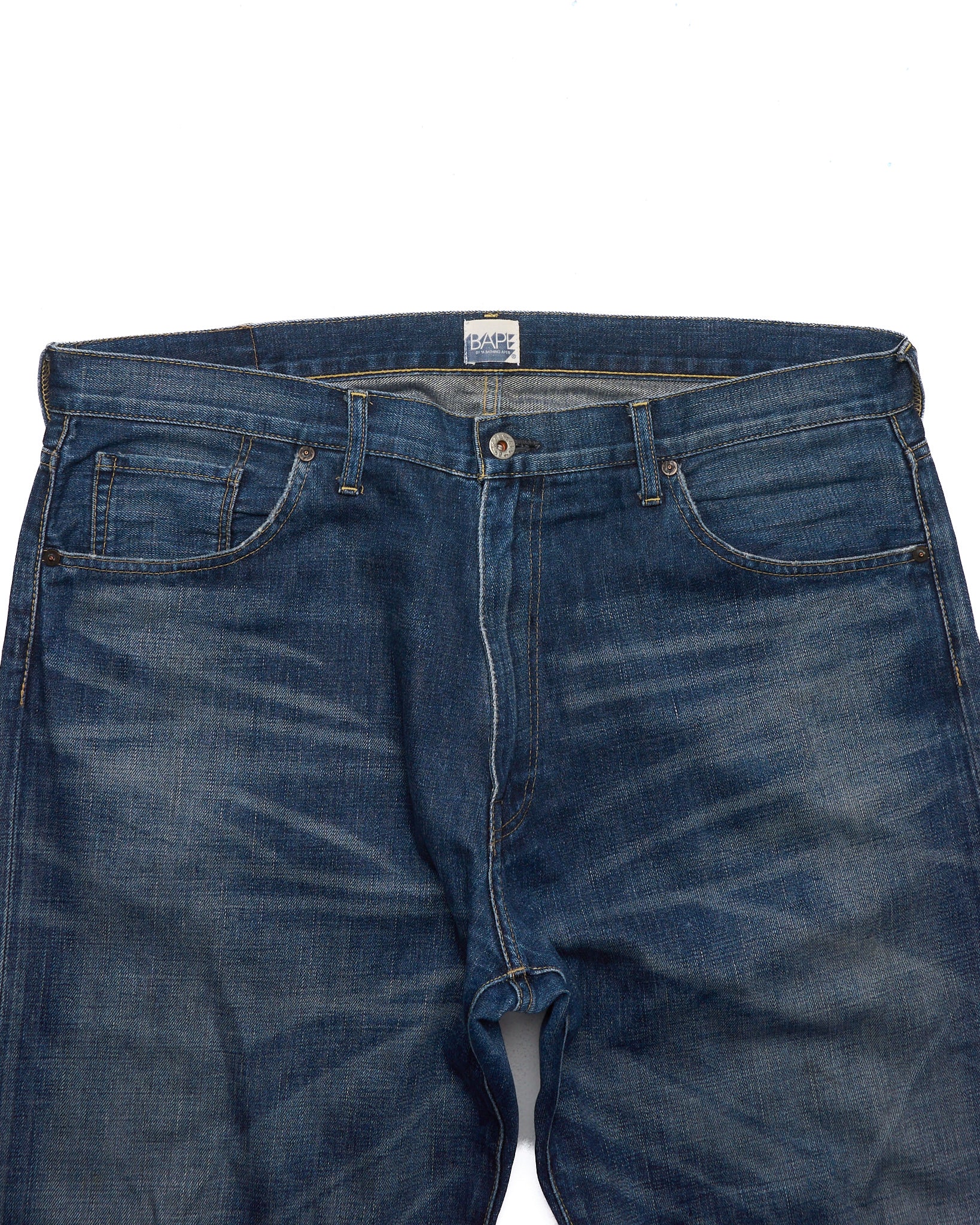 '08 BAPE Spell-Out Back Logo Denim