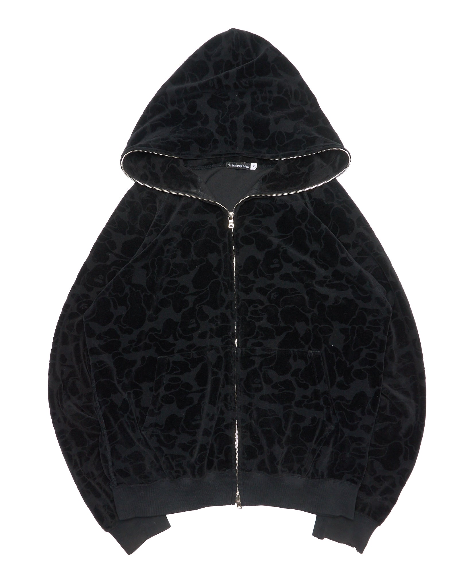 ‘09 BAPE EXCLUSIVE Velour Camo Full-Zip Hoodie