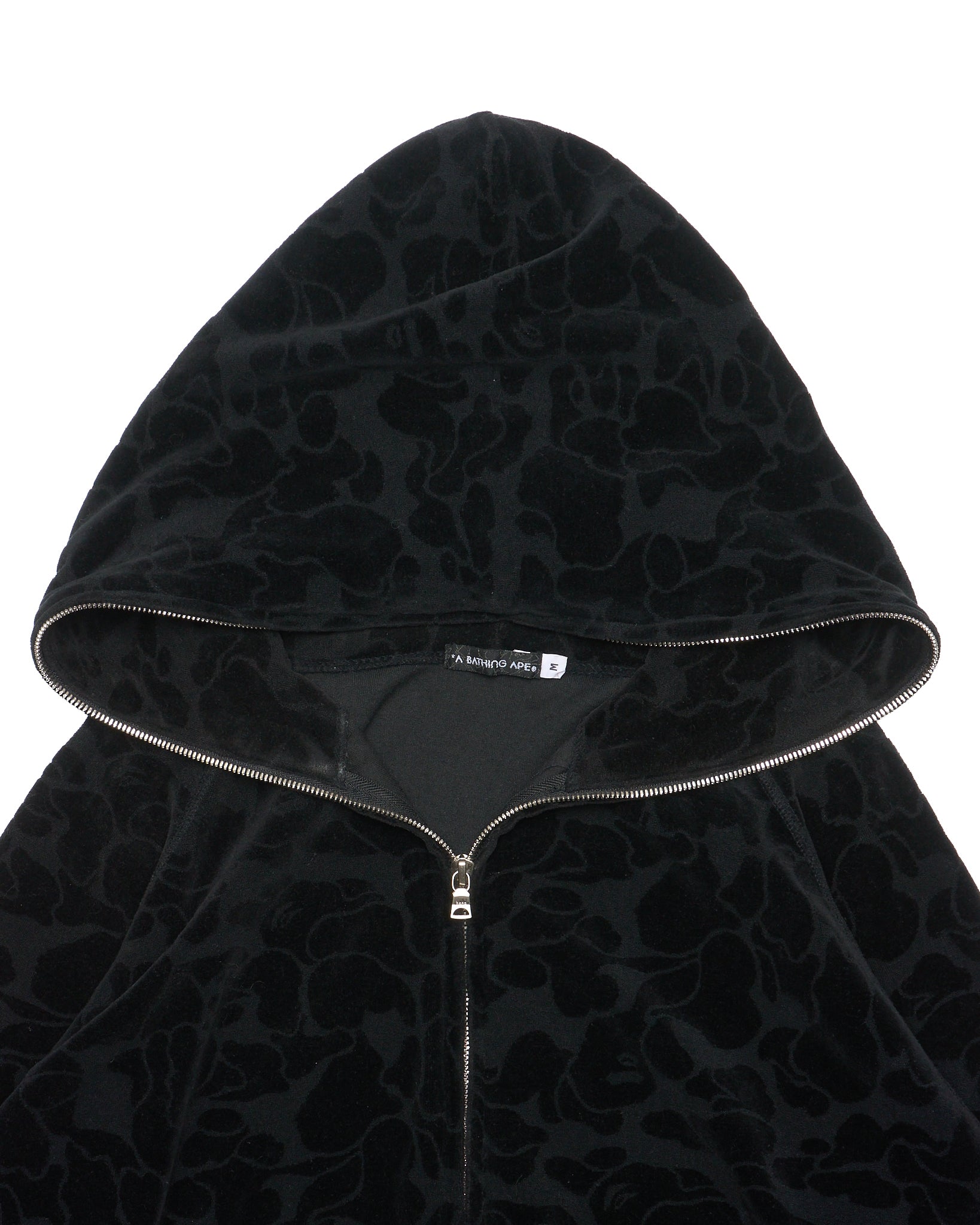 ‘09 BAPE EXCLUSIVE Velour Camo Full-Zip Hoodie