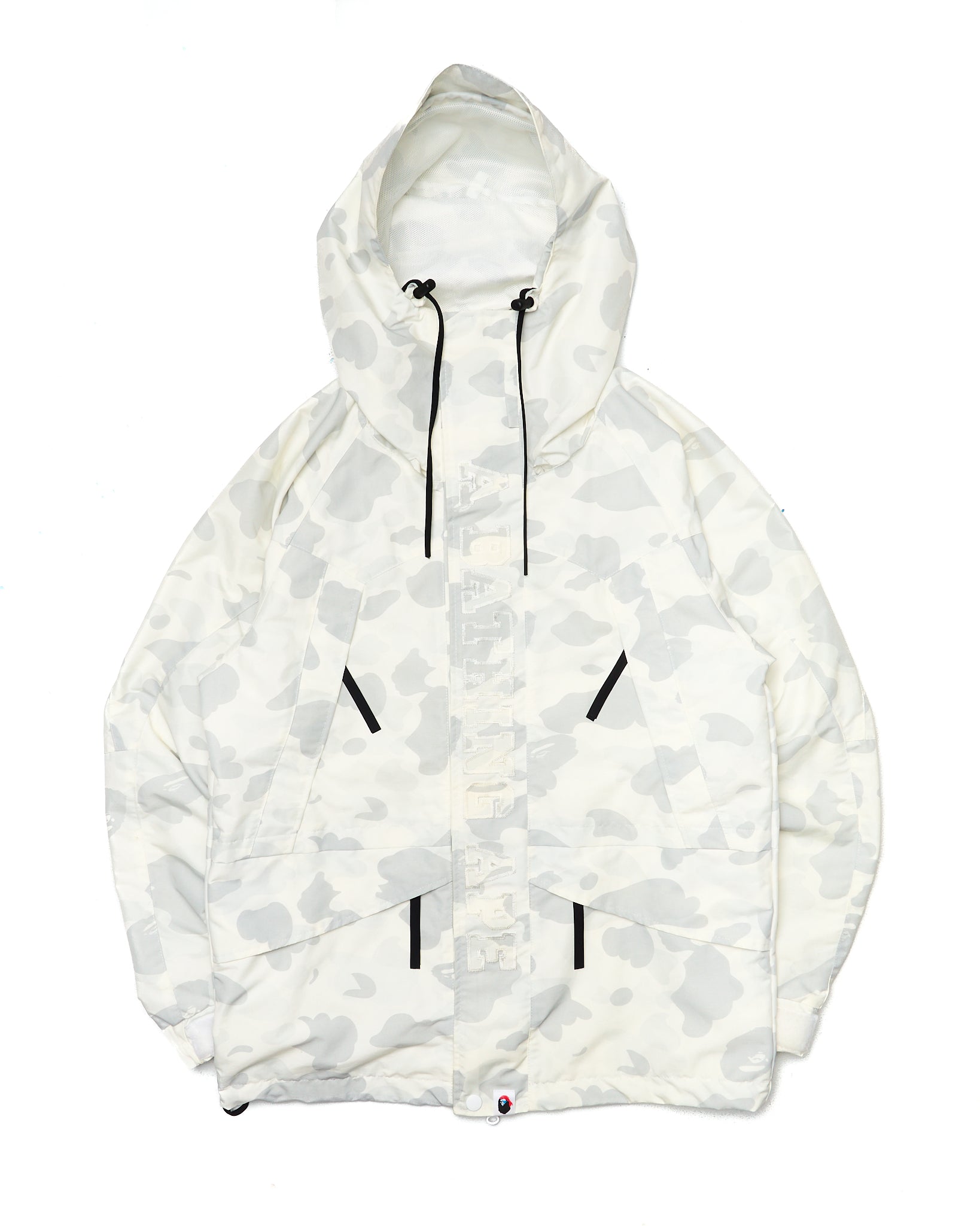 09’ BAPE Pirate Store White Camo Snow Shell Jacket