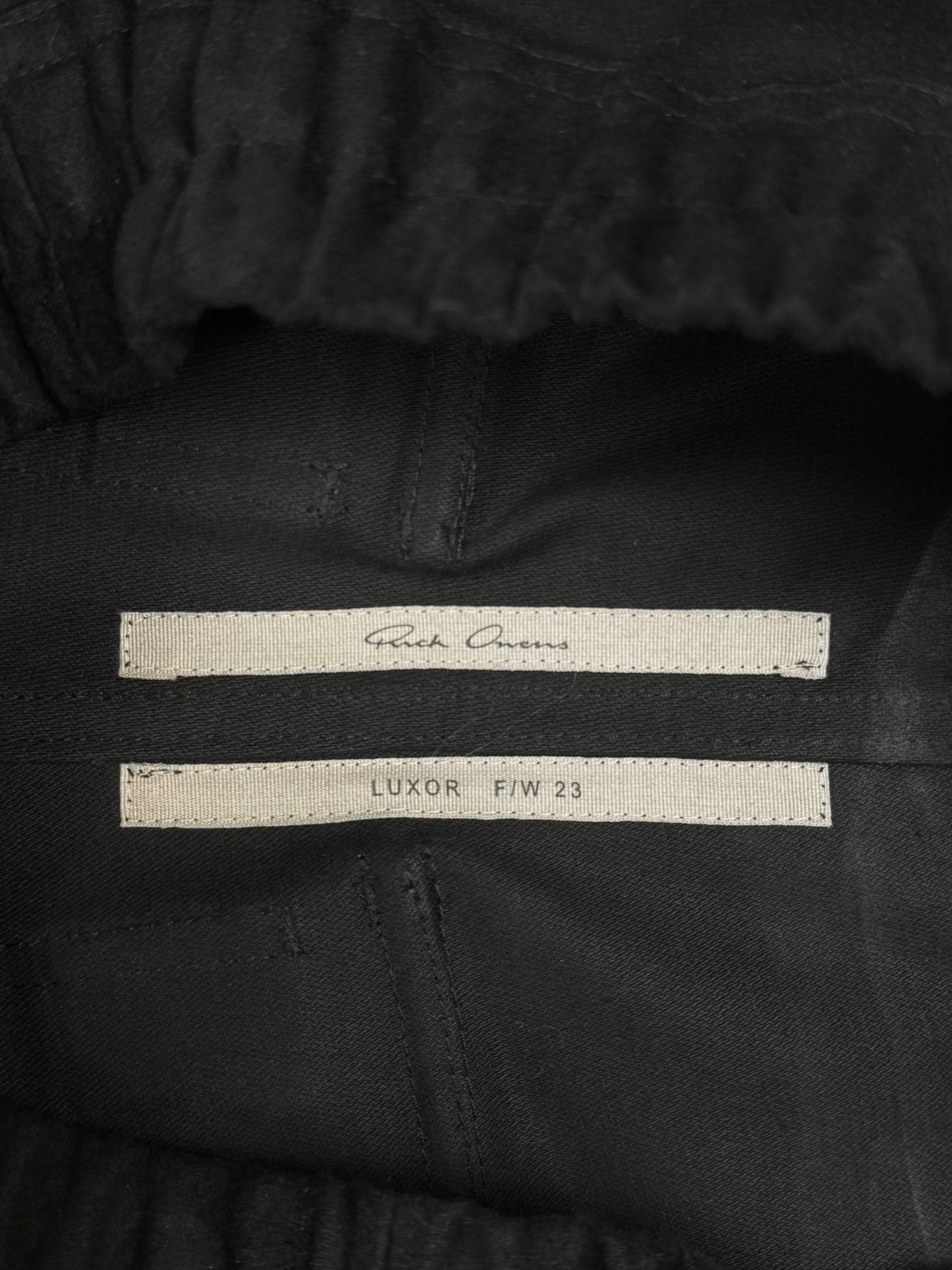 A/W23 Rick Owens Moleskin Bela Cargo Pants