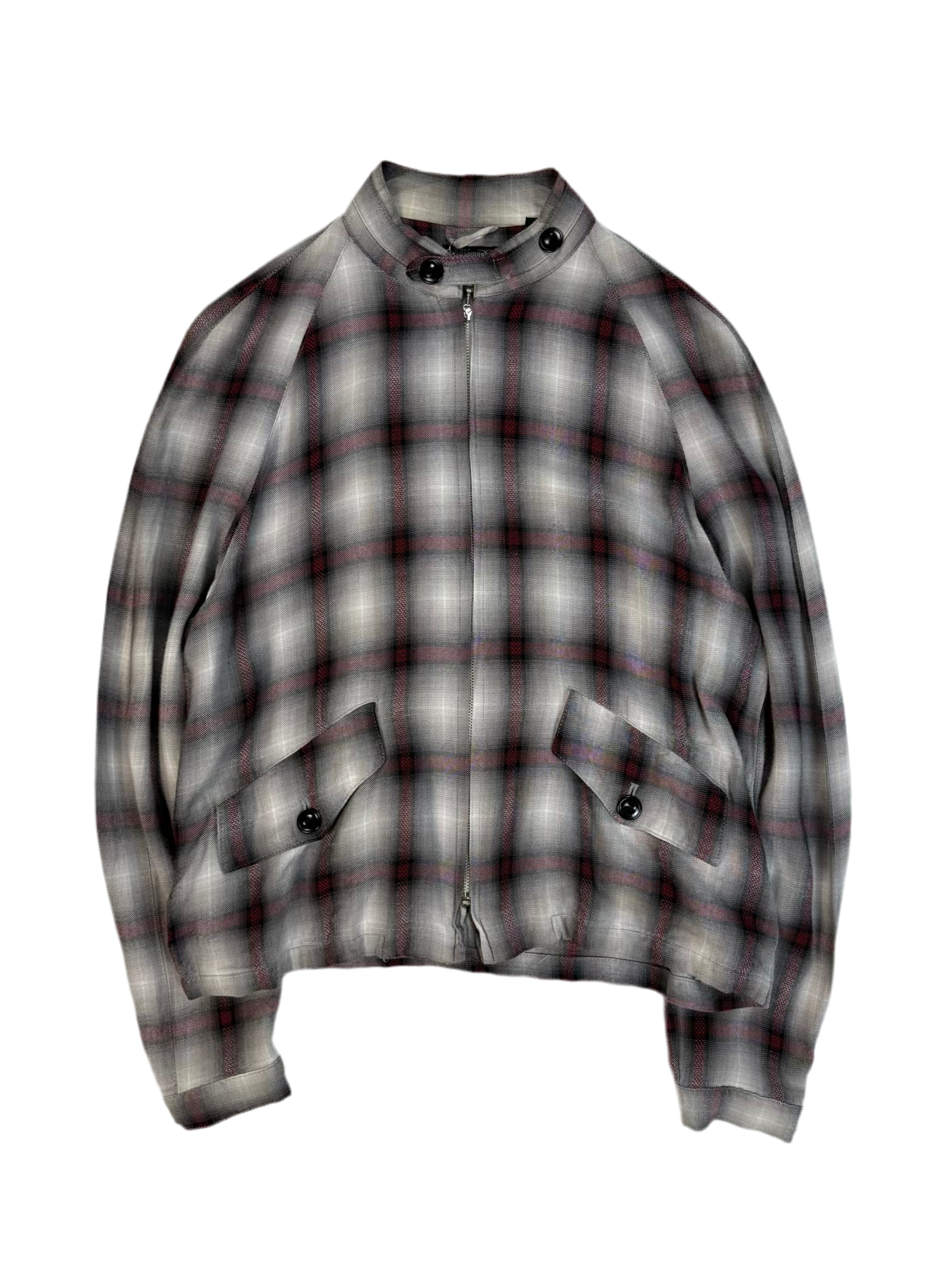 90s EVIS Old Hampshire Bond Plaid Zip Jacket