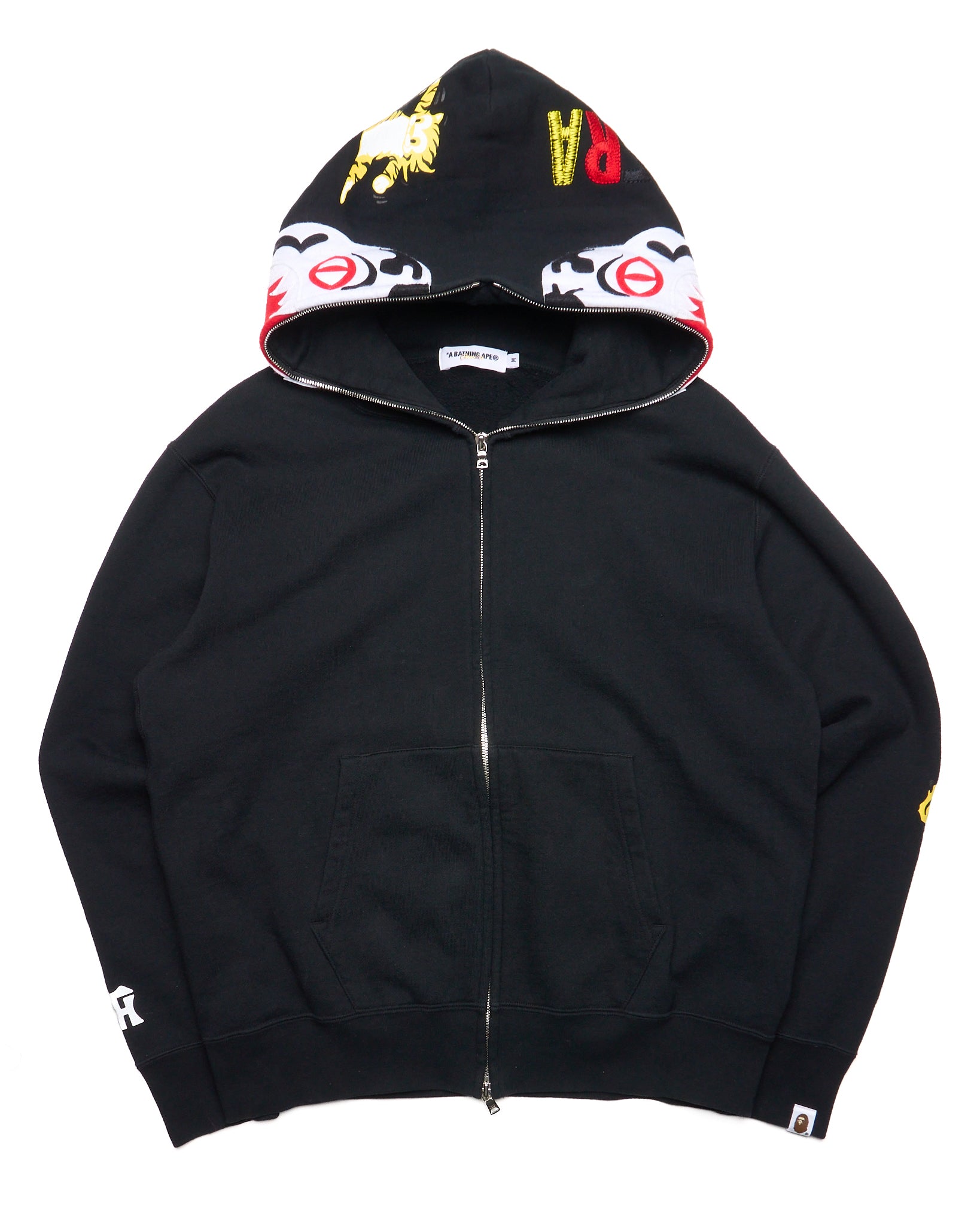 ‘09 BAPE Classics x Hanshin Tigers White Tiger Shark Full-Zip Hoodie