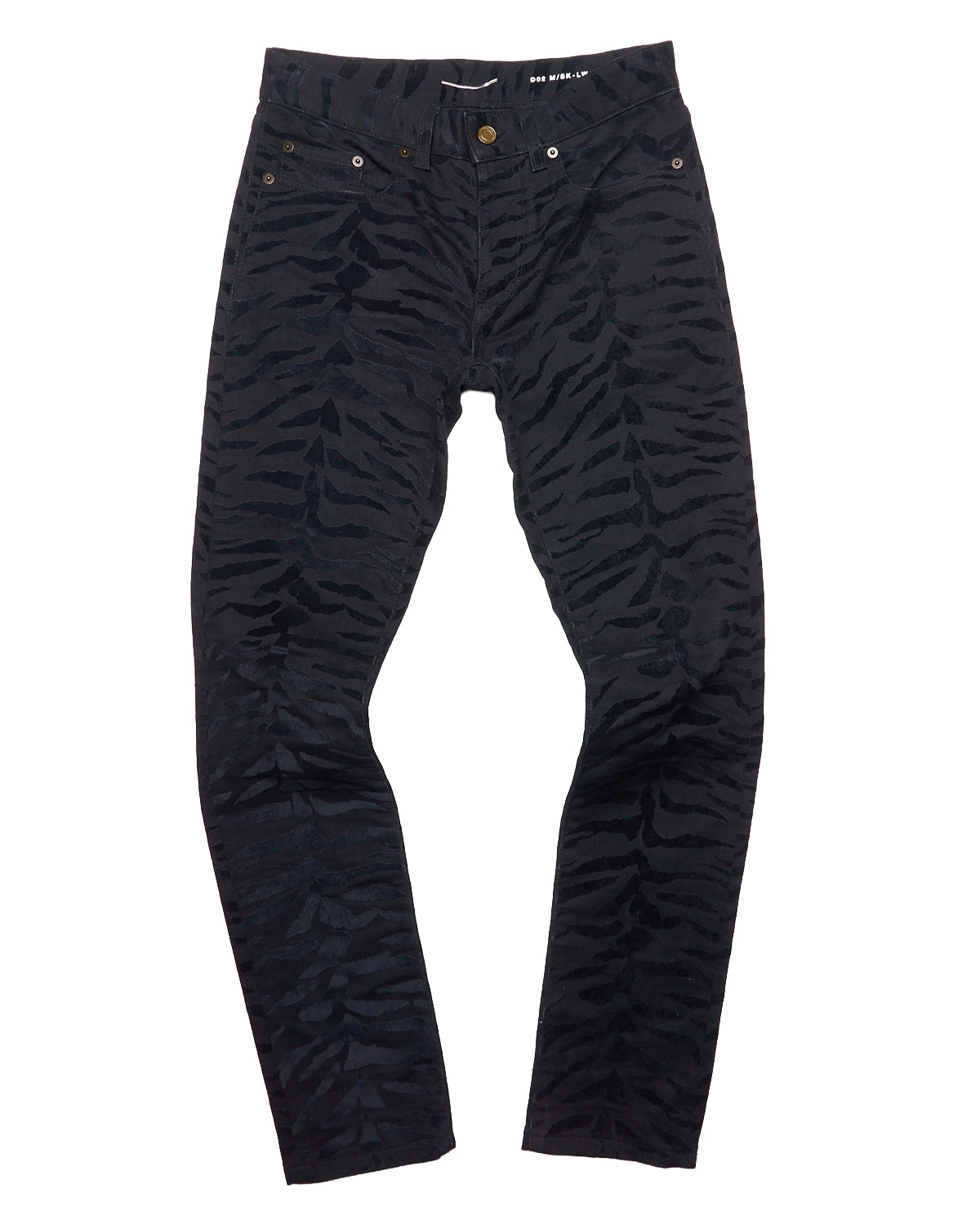 S/S20 Saint Laurent Zebra Print Skinny Jeans
