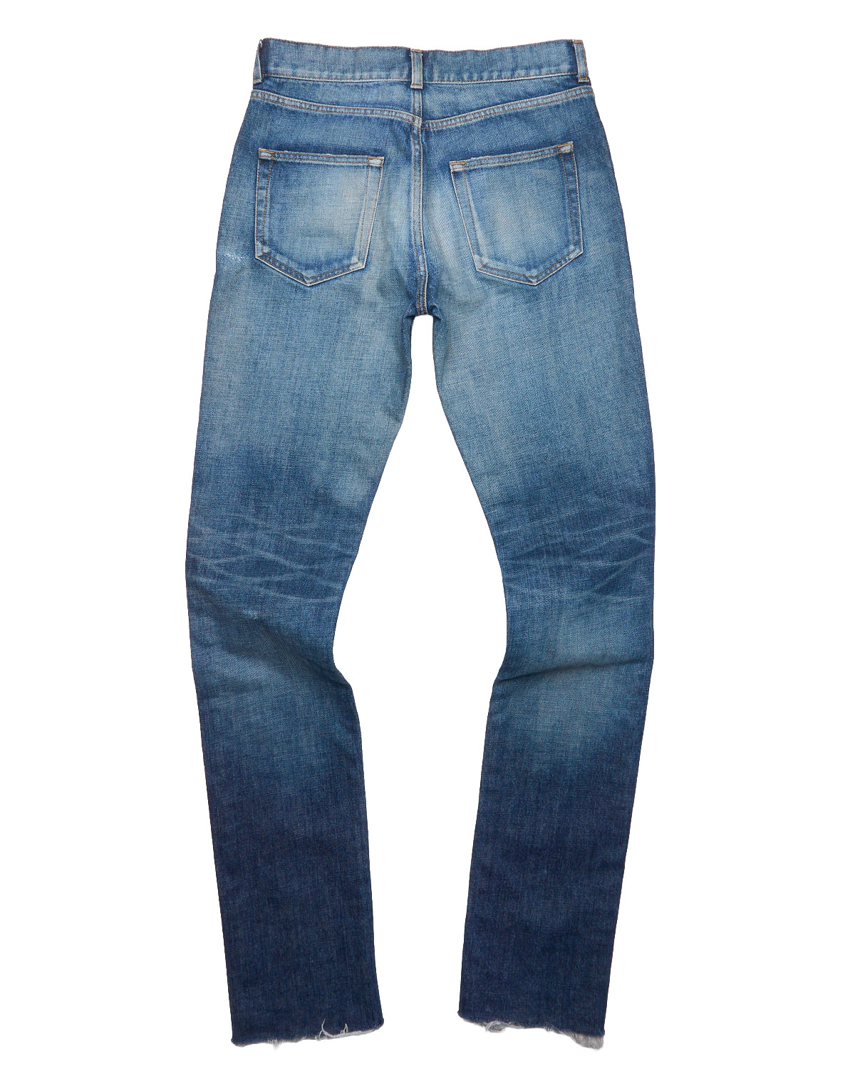 S/S18 Saint Laurent Paris ‘D02’ Frayed Hem Denim