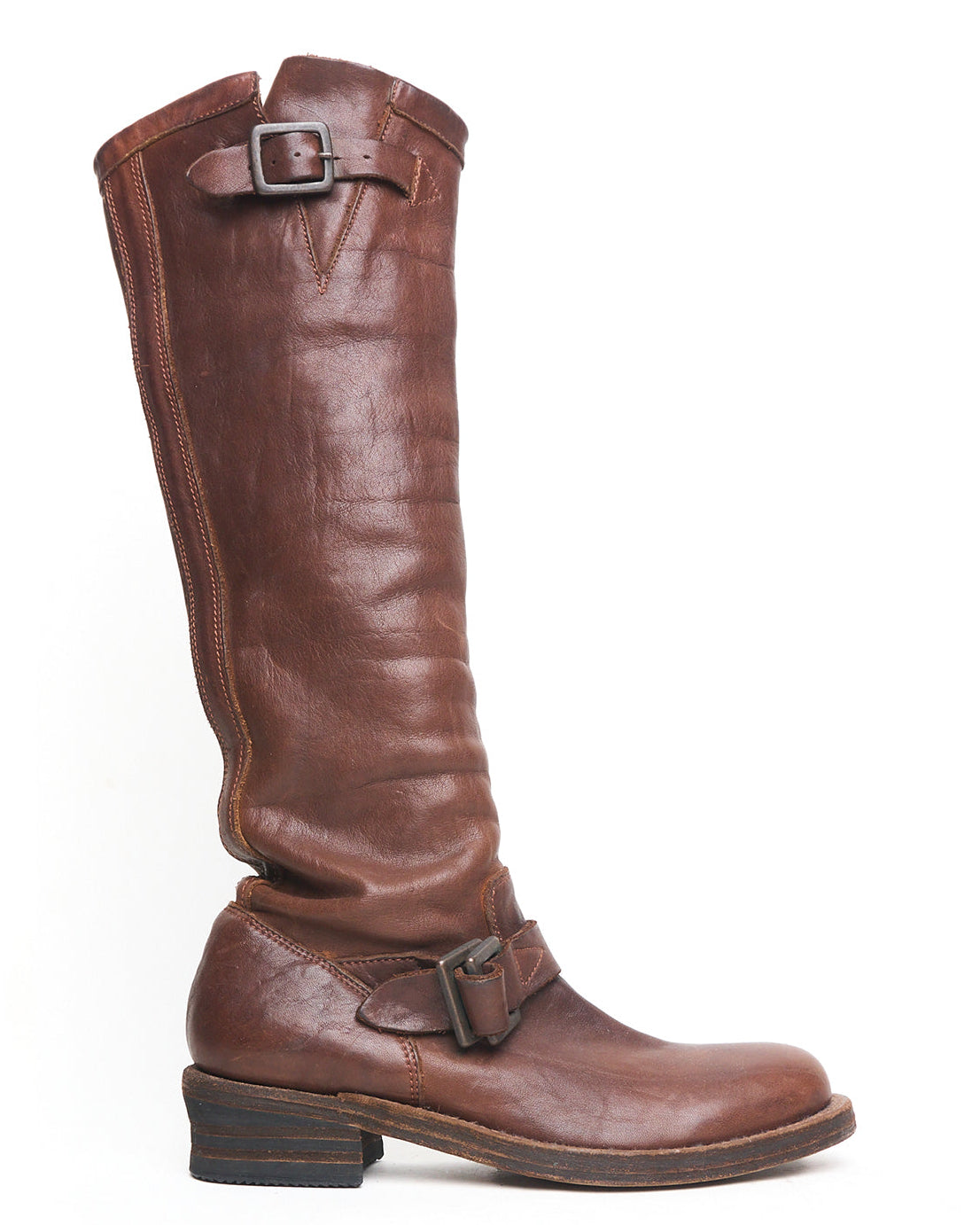Ballet Isamu Katayama Backlash Tall Brown Leather Boots