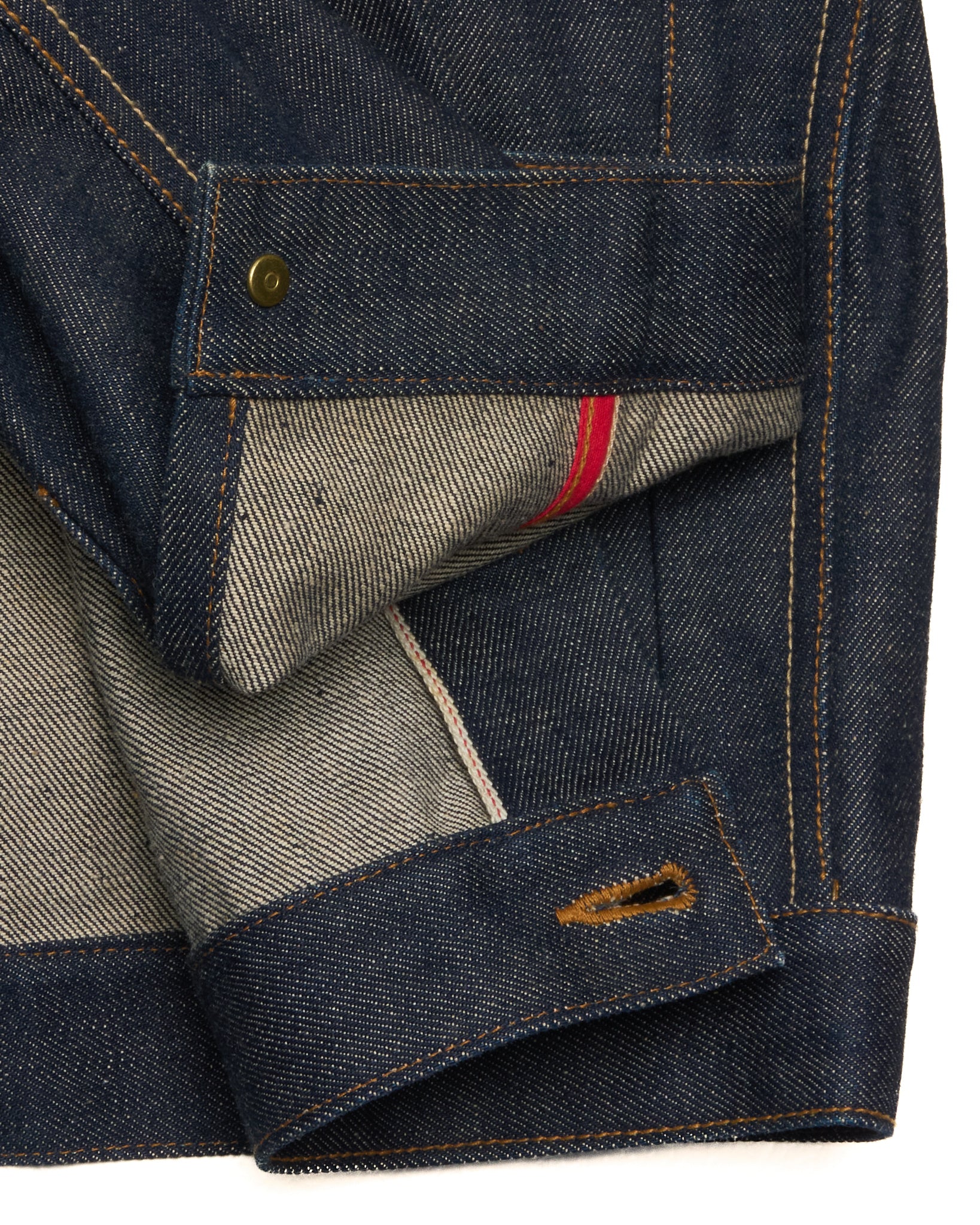 2000s Yuji Yamada 'FURNISHINGS' Removable Leather Harness Raw Denim 'Jean' Jacket