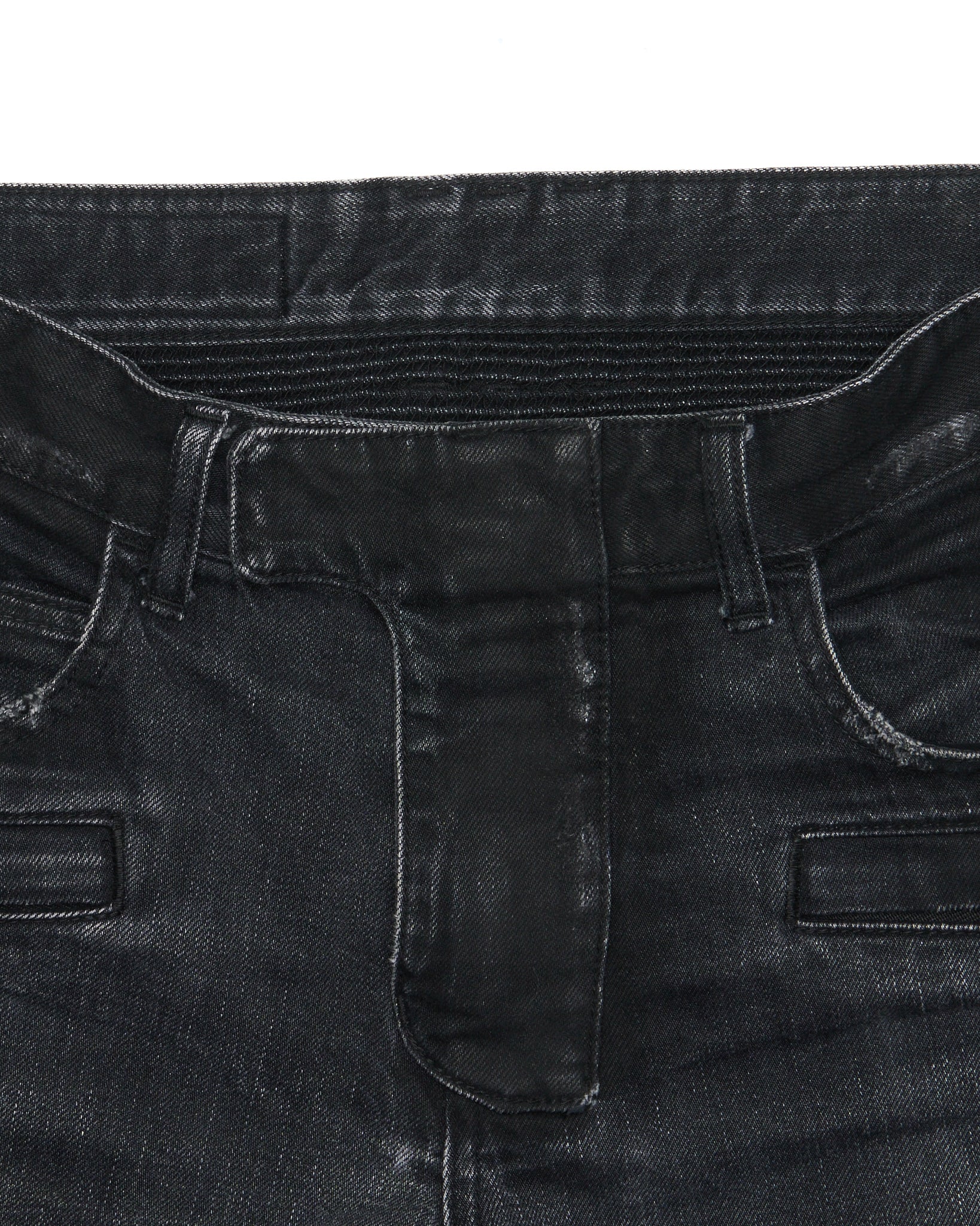 2010s Balmain by Olivier Rousteing Distressed Zip Jeans