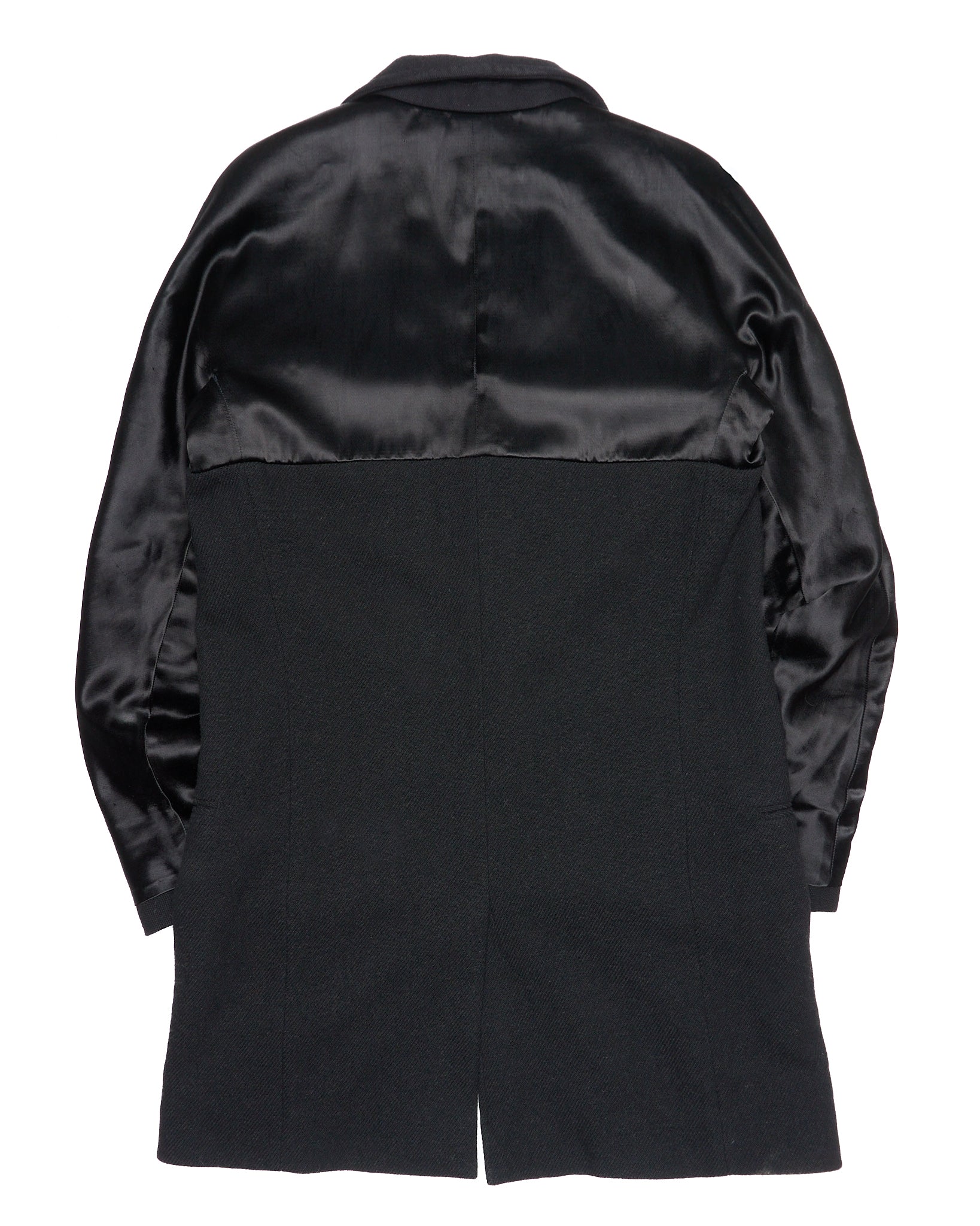2010s Haider Ackermann Wide Peak Lapel Open Front Tuxedo Coat