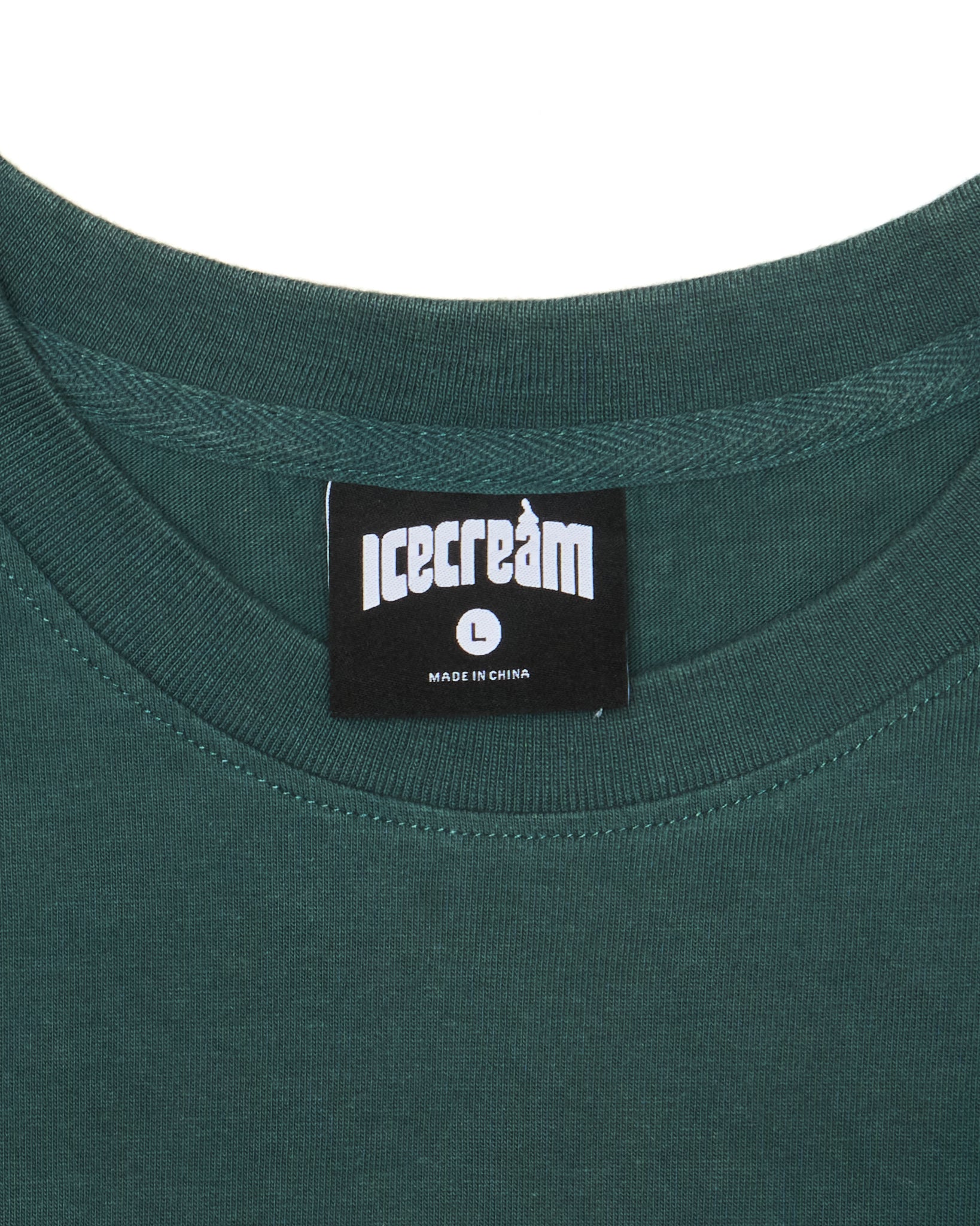 2010s Ice Cream Running Dog Appliqué Tee Shirt