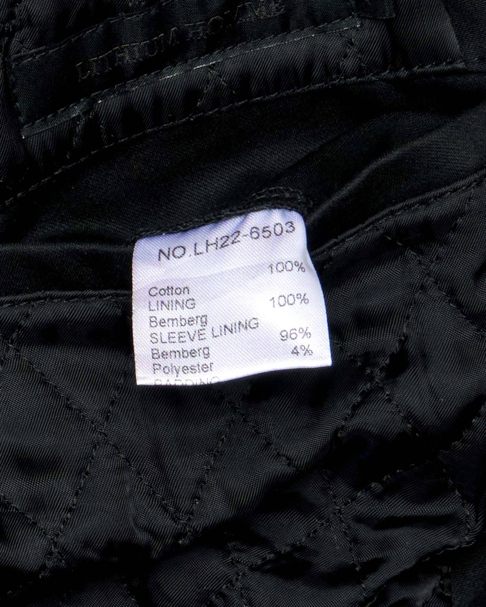 2010s LITHIUM HOMME Black Cotton Gabardine Field Jacket