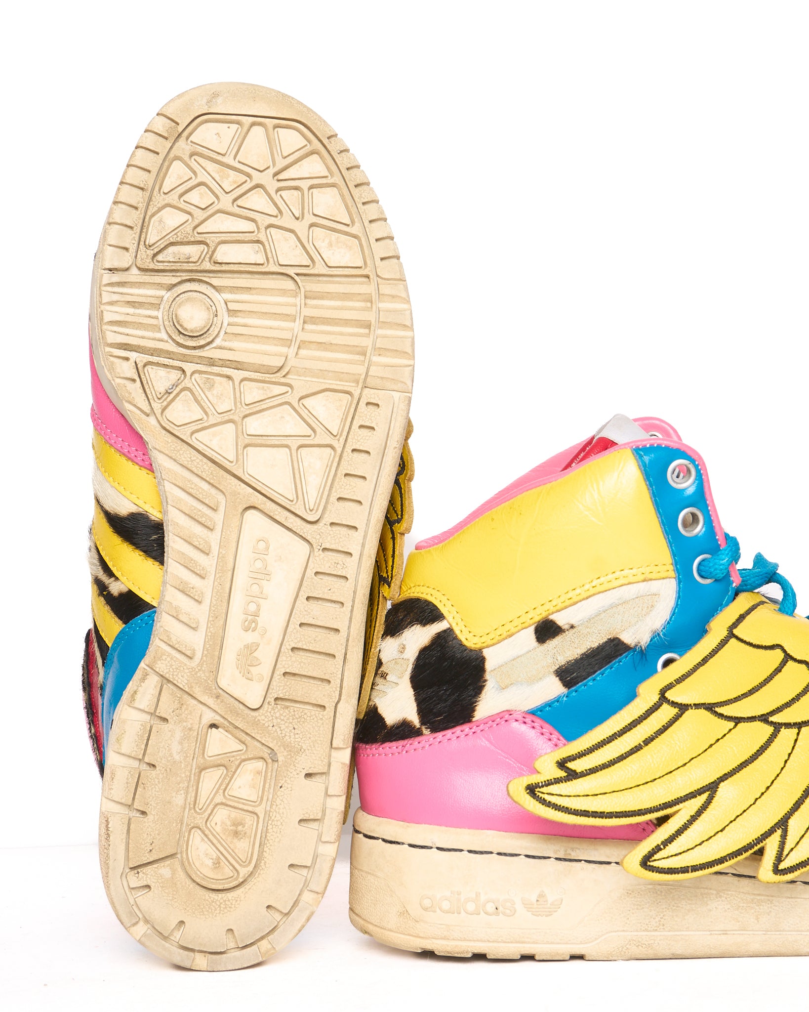 2011 Adidas x Jeremy Scott for 2NE1 "JS Collage Wings" 2.0 Sneakers
