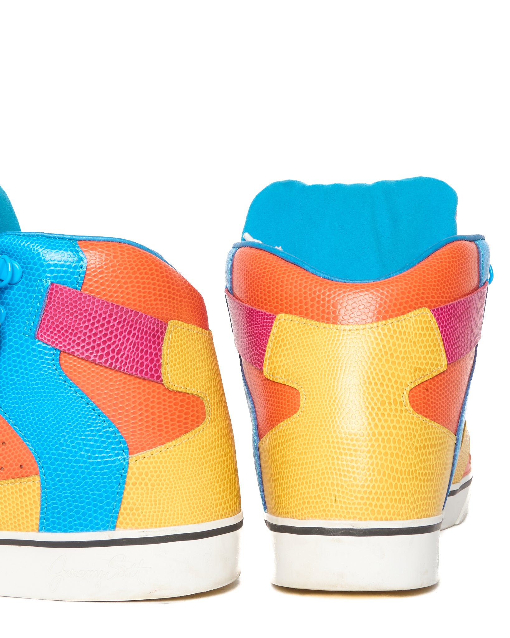 2014 Jeremy Scott x Adidas 'Bones' Multi-Colour High Top Sneakers
