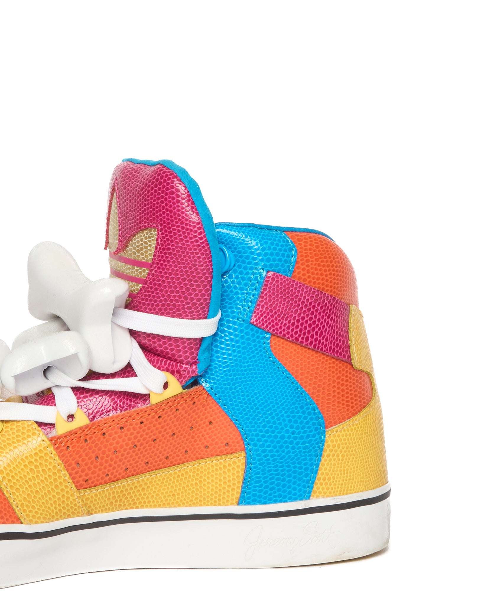 2014 Jeremy Scott x Adidas 'Bones' Multi-Colour High Top Sneakers
