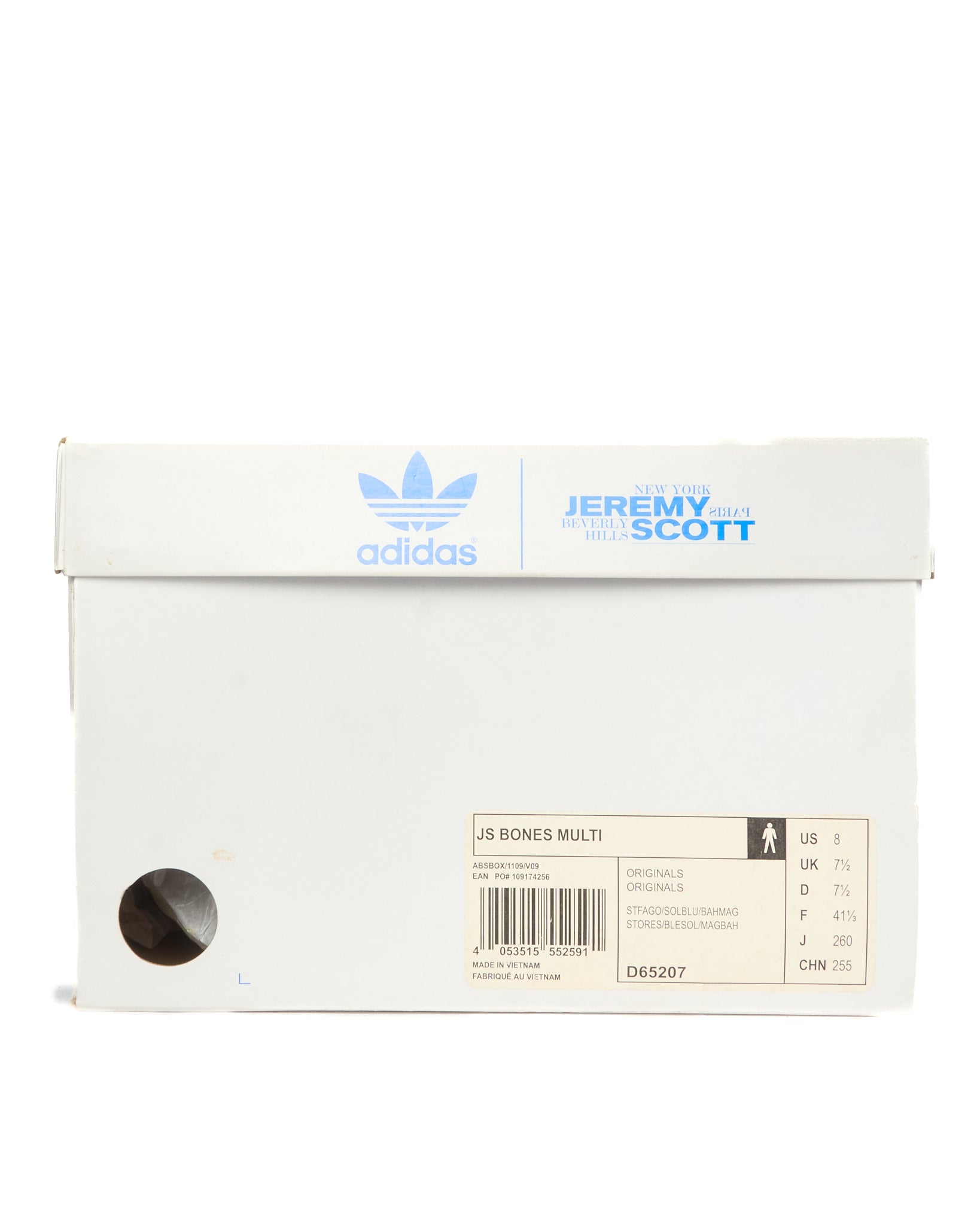 2014 Jeremy Scott x Adidas 'Bones' Multi-Colour High Top Sneakers