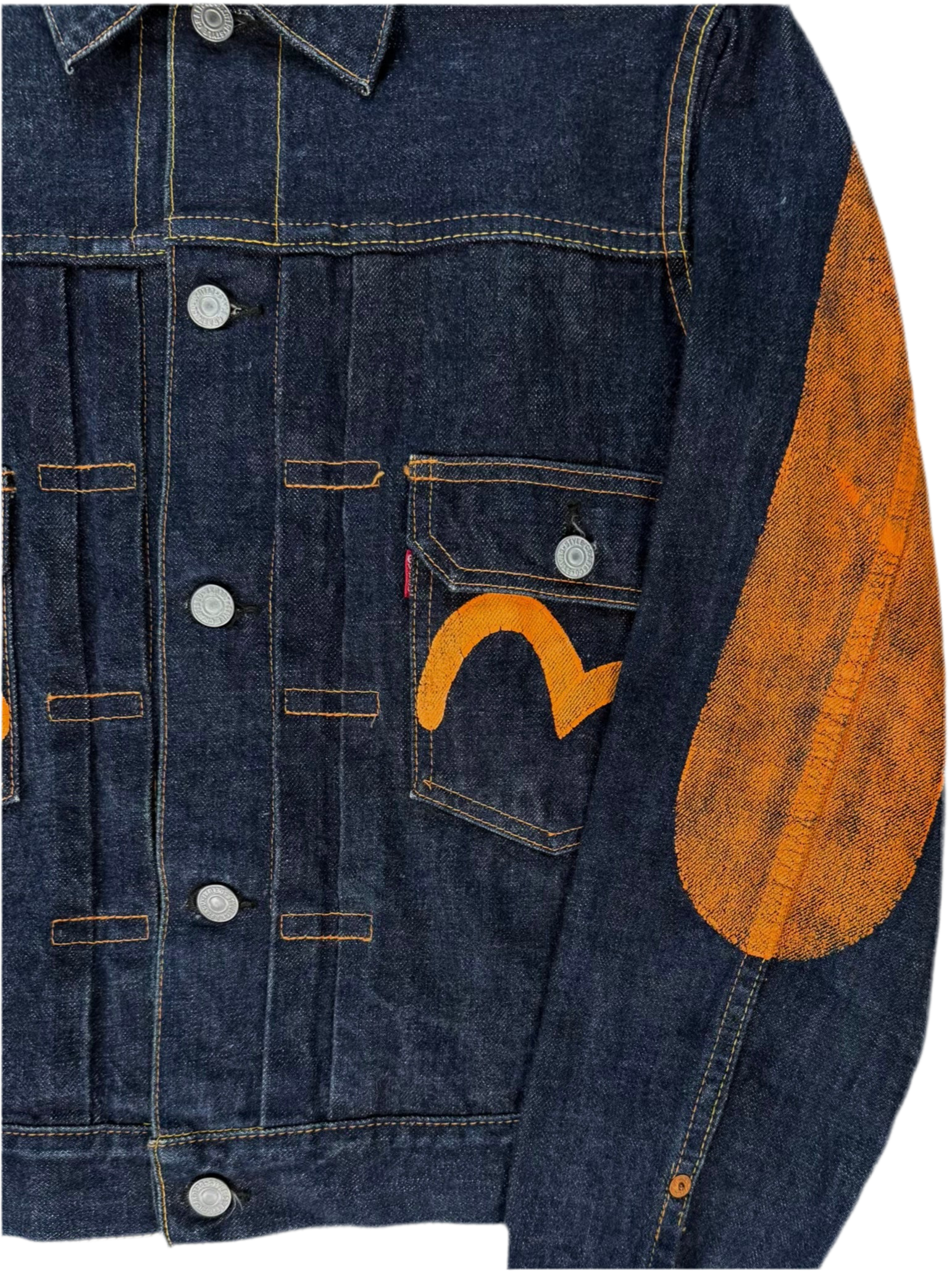 90s EVISU Type II Hand Paint Jacket
