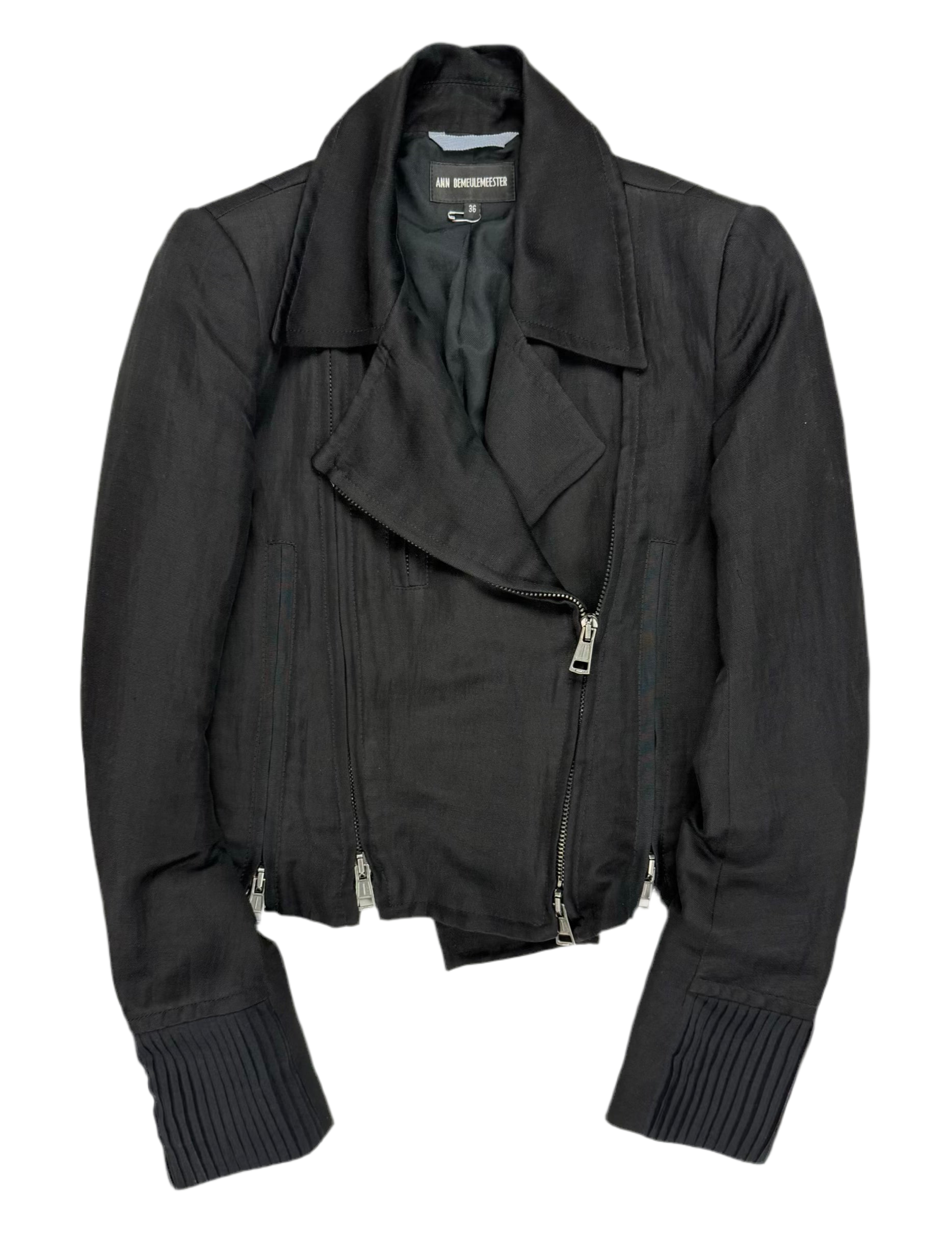 S/S15 Ann Demeulemeester Zip-Up Biker Jacket