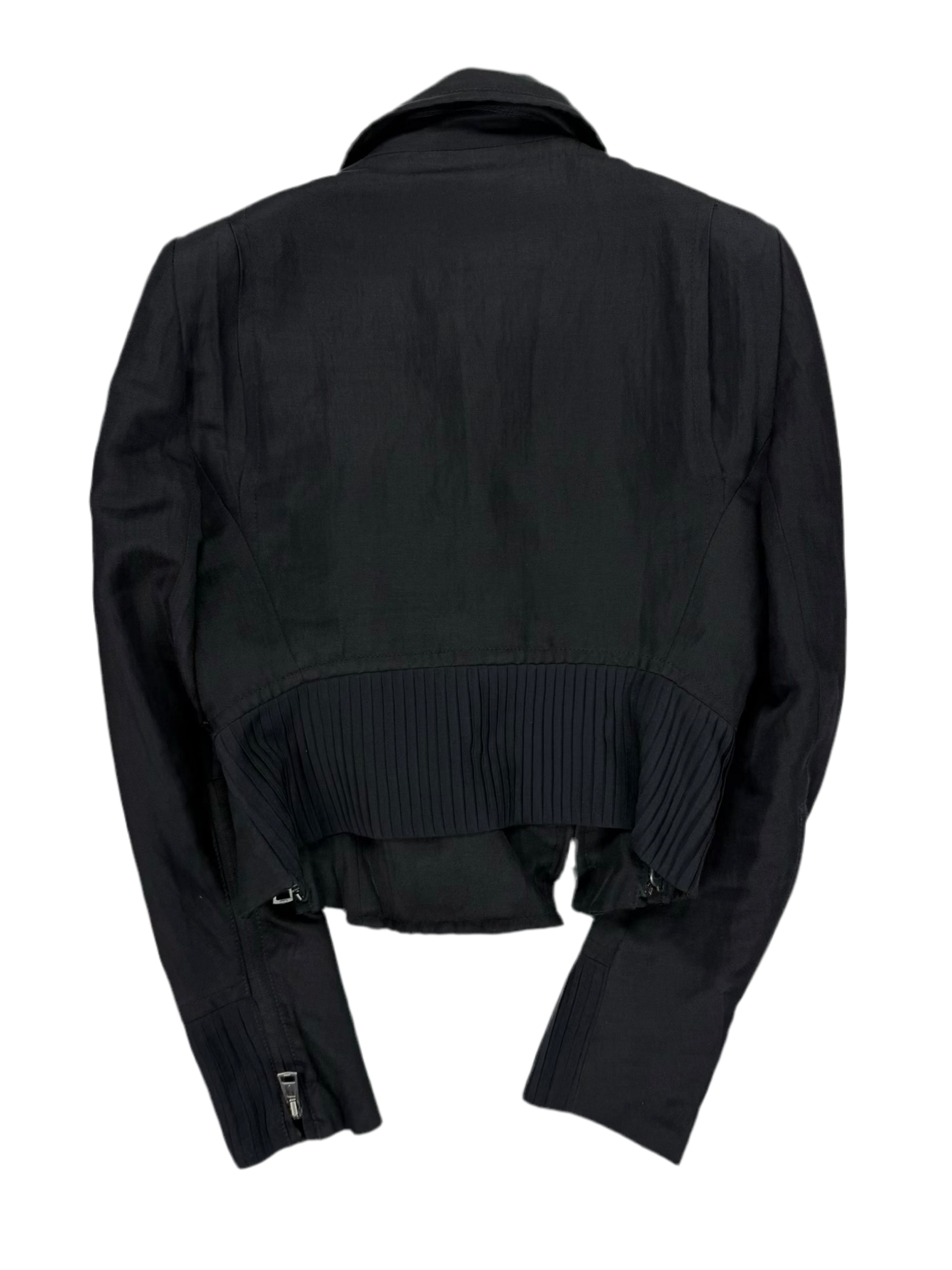 S/S15 Ann Demeulemeester Zip-Up Biker Jacket