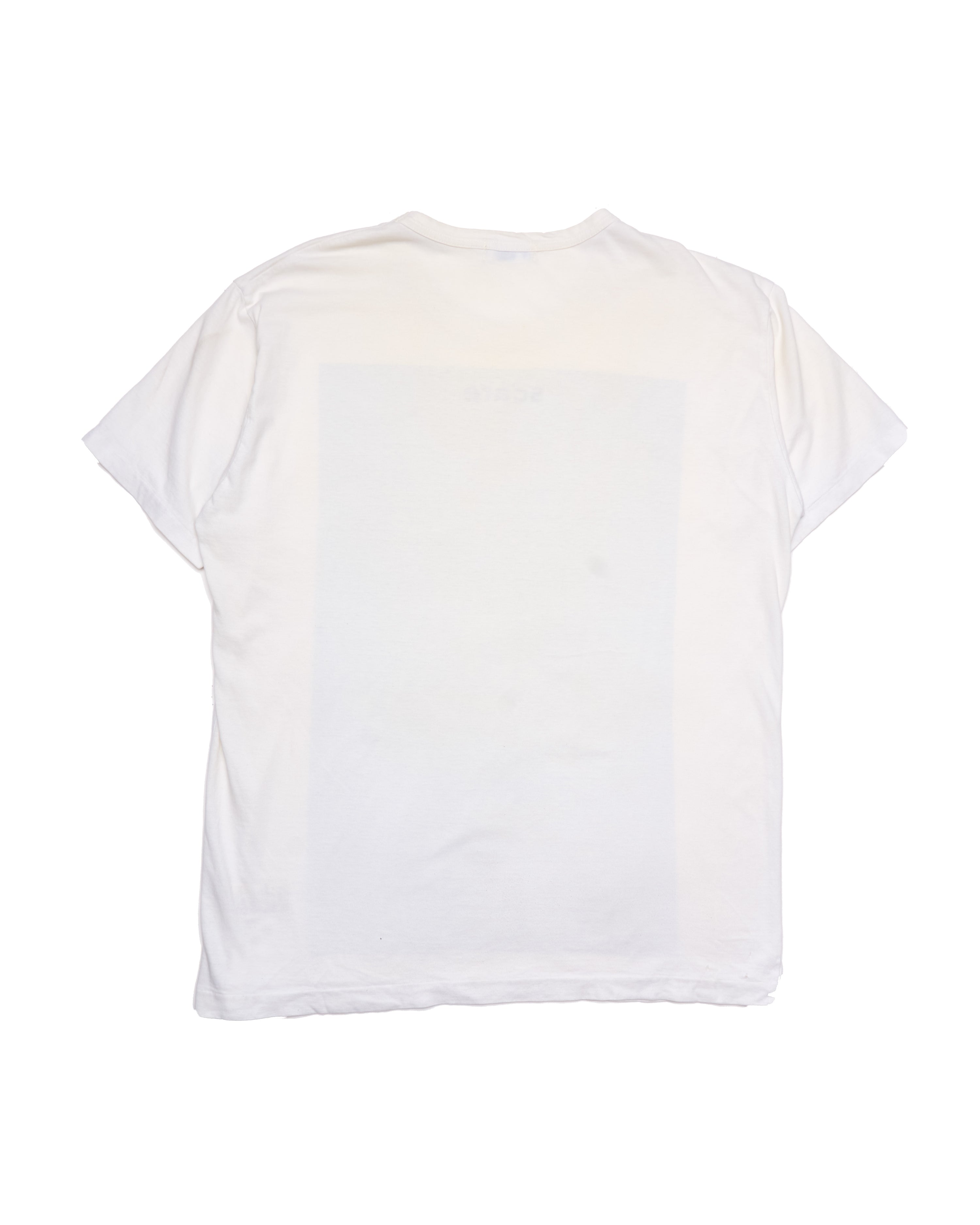 S/S14 Yohji Yamamoto Pour Homme Scare Poem White Tee Shirt