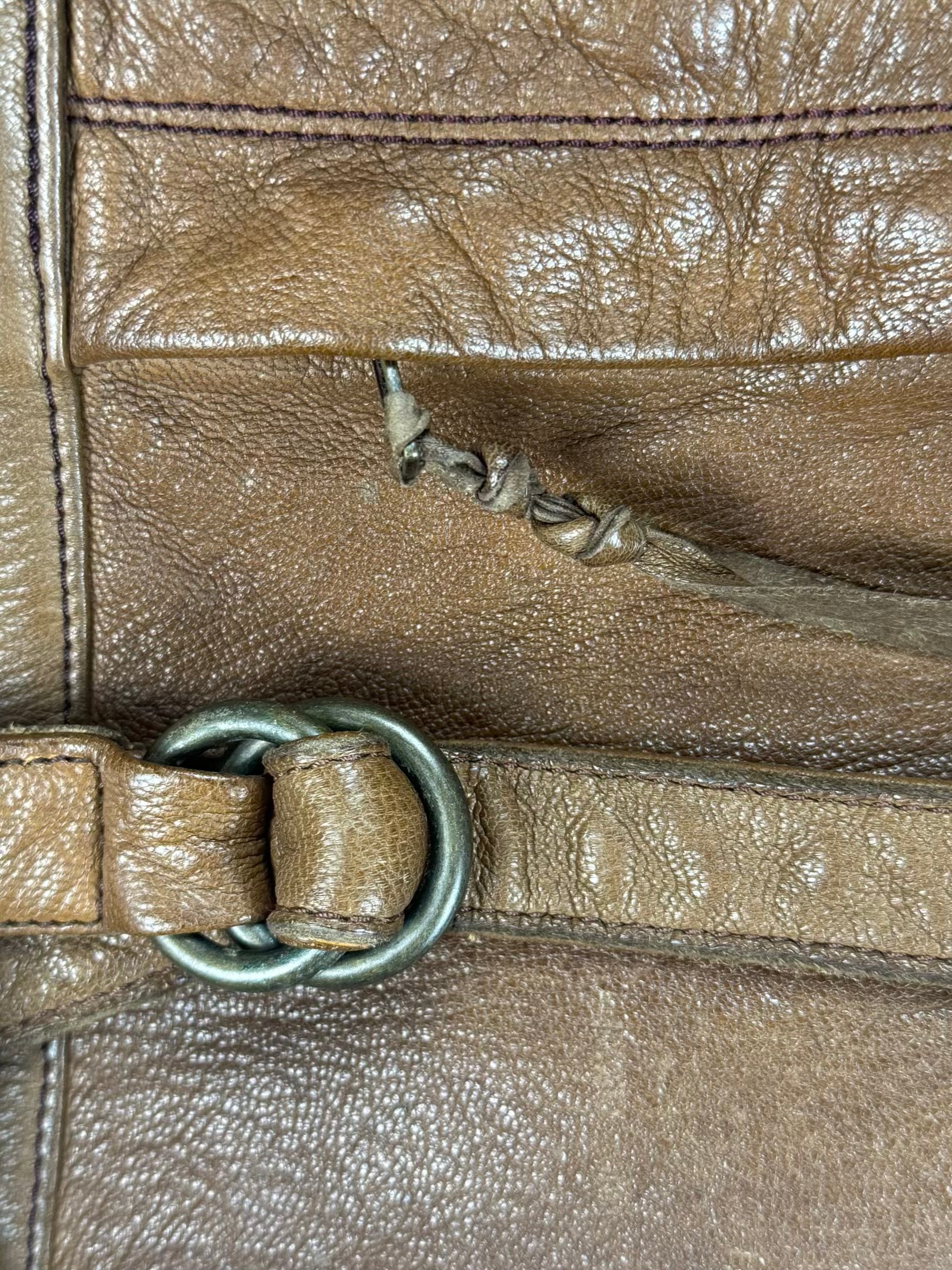 Early 00s Christian Peau Duffle Leather Bag