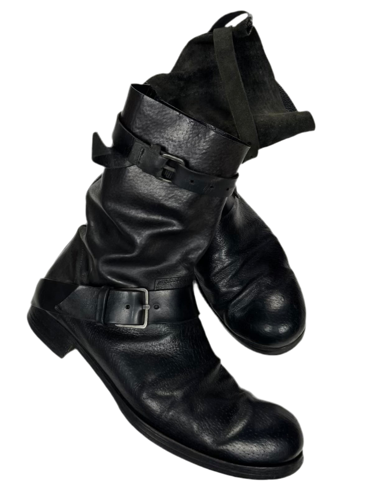 M.A+ by Maurizio Amadei Hybrid Leather Engineer Boots
