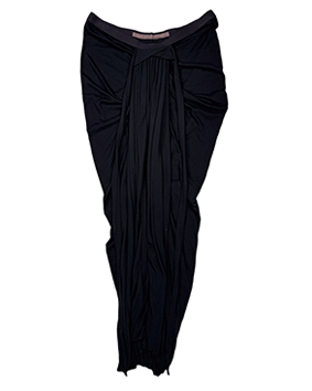 Rick Owens Lilies Front Draped Maxi Skirt