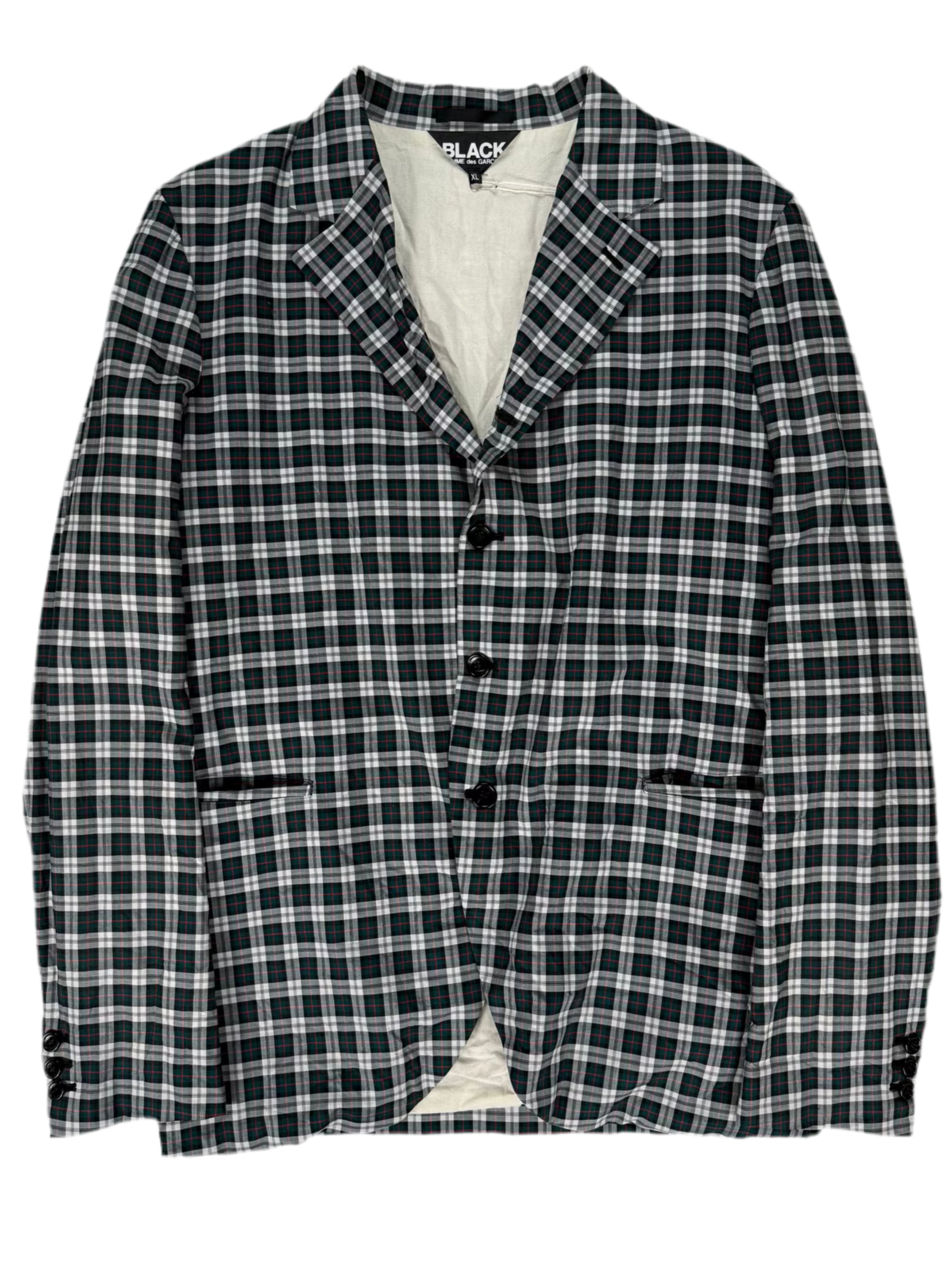 BLACK COMME des GARÇONS Tartan Stripe Blazer