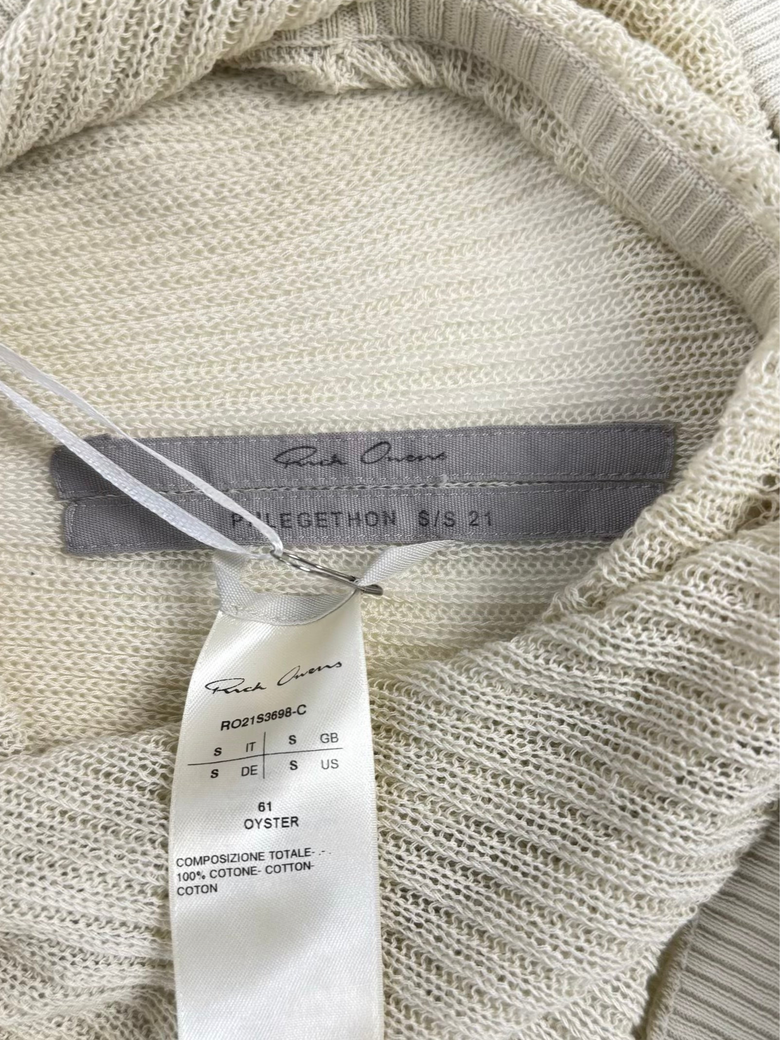 S/S21 Rick Owens Hooded Dress