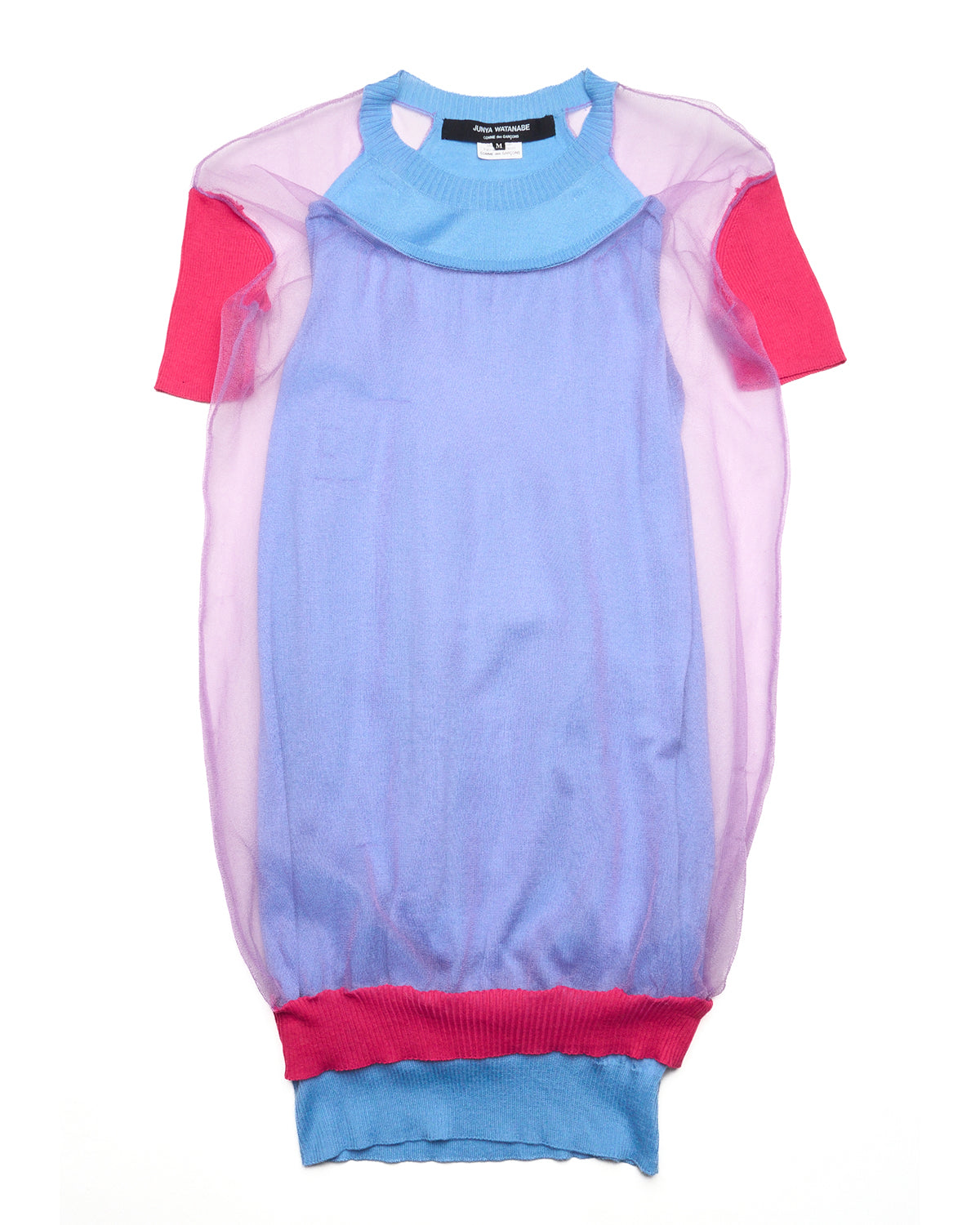 S/S13 Junya Watanabe Mesh-Layered Colourblock Knit