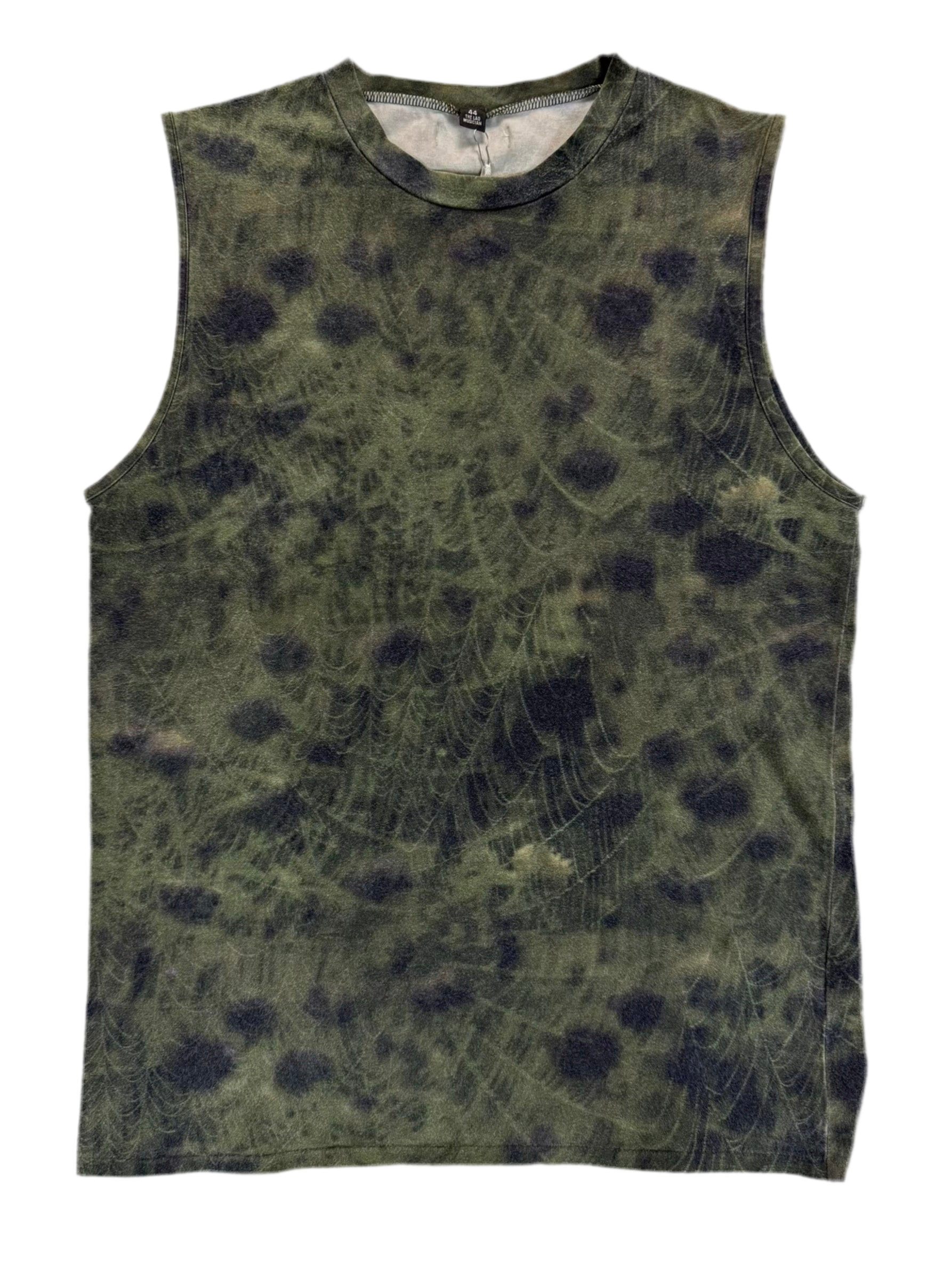 S/S99 Lad Musician Psychedelic Spider Web Tank Top