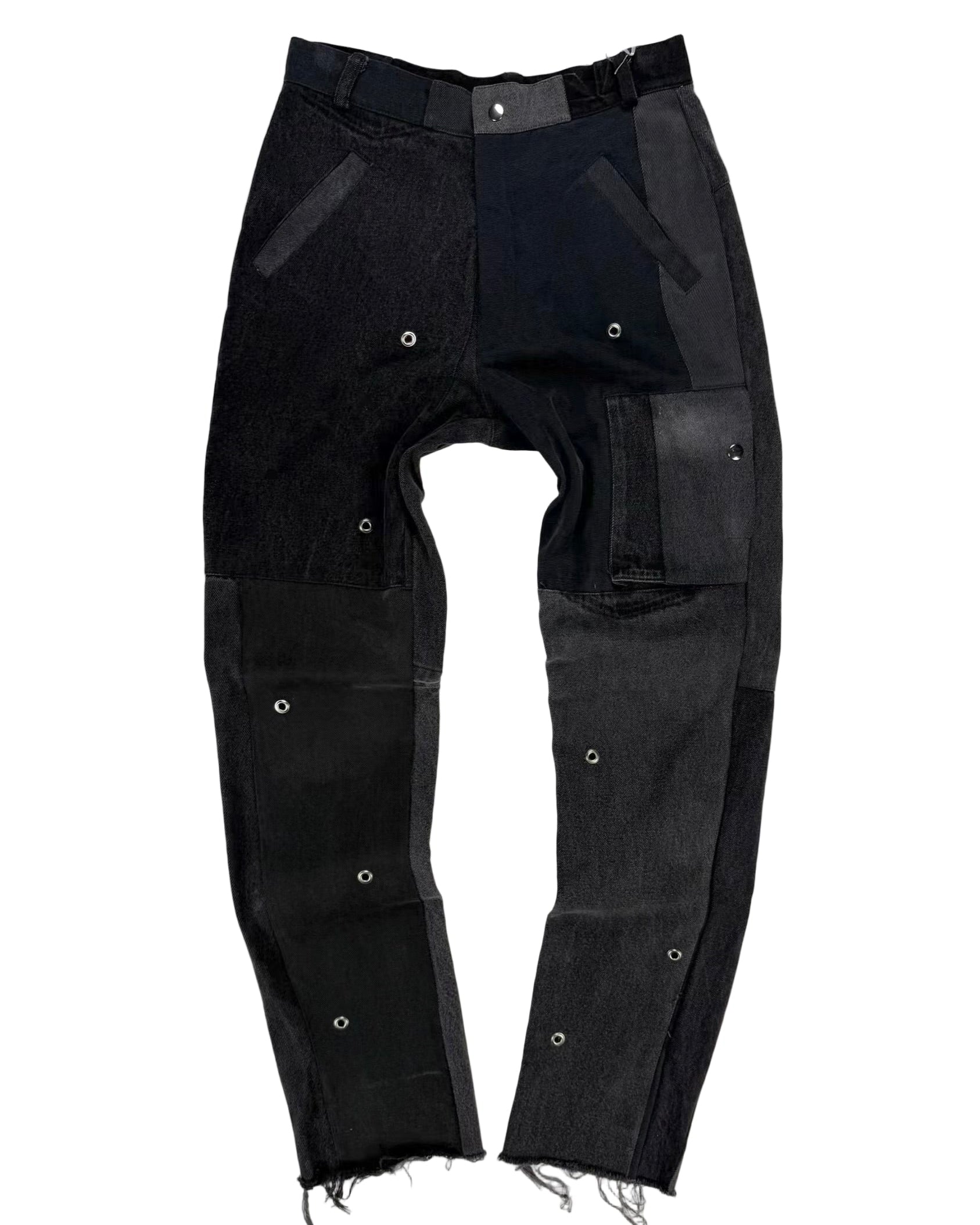 SPENCER BADU Reconstructed Denim Pants
