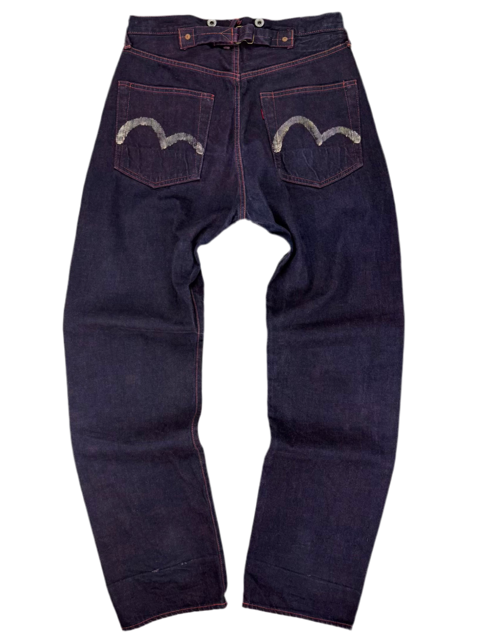 Early 90s EVIS SAMPLE Overdye Hand Paint Jeans