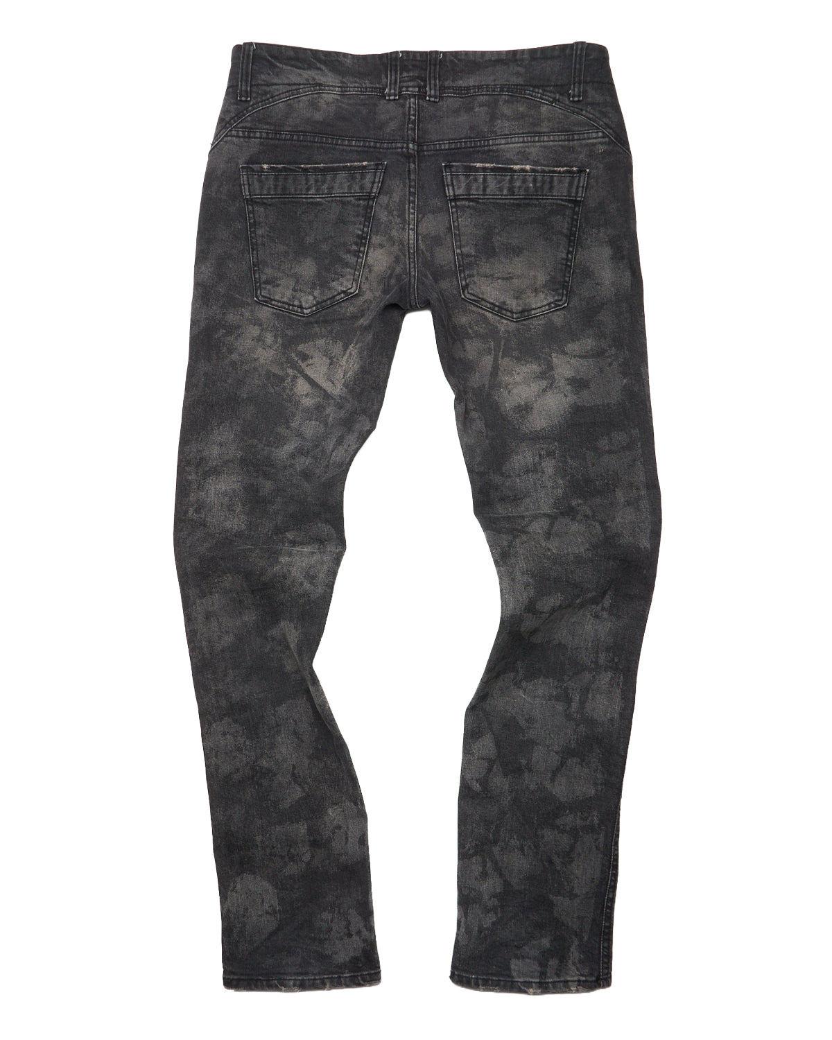 Diet Butcher Gray Blotch Print Slim Denim