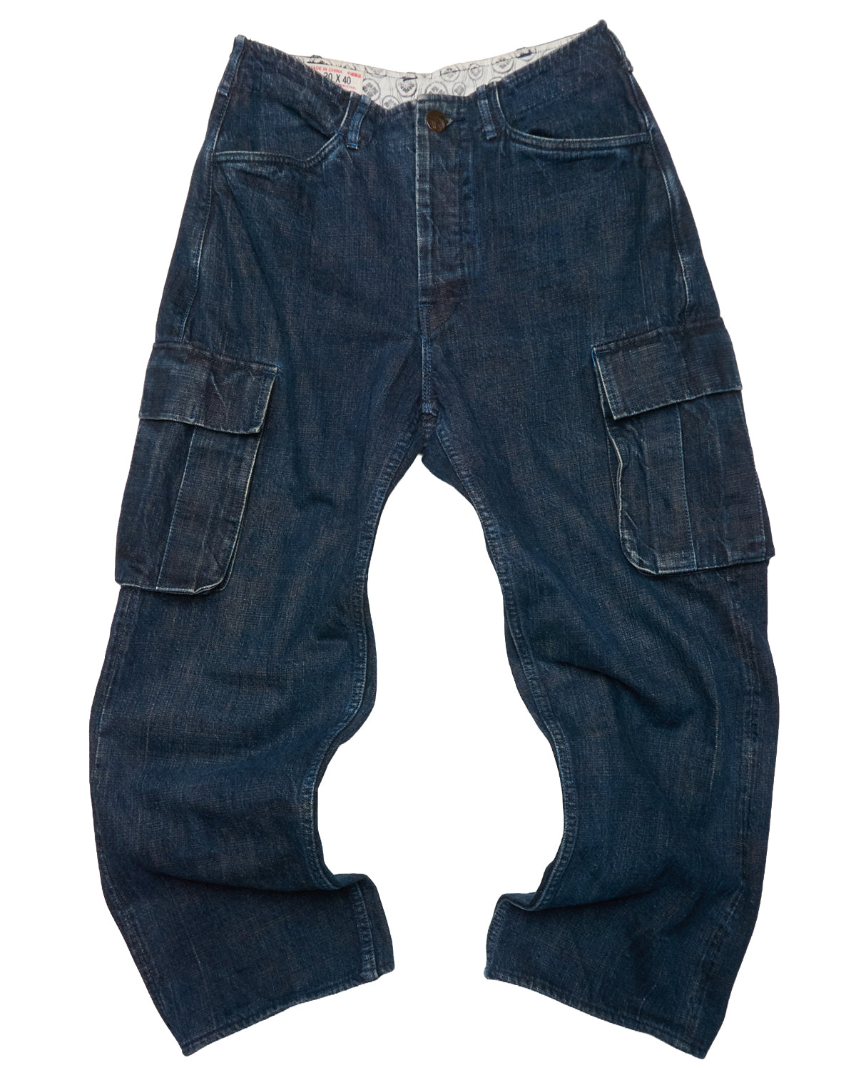 Early 00s EVISU YAMANE Hand-Paint Daikoku Cargo Denim