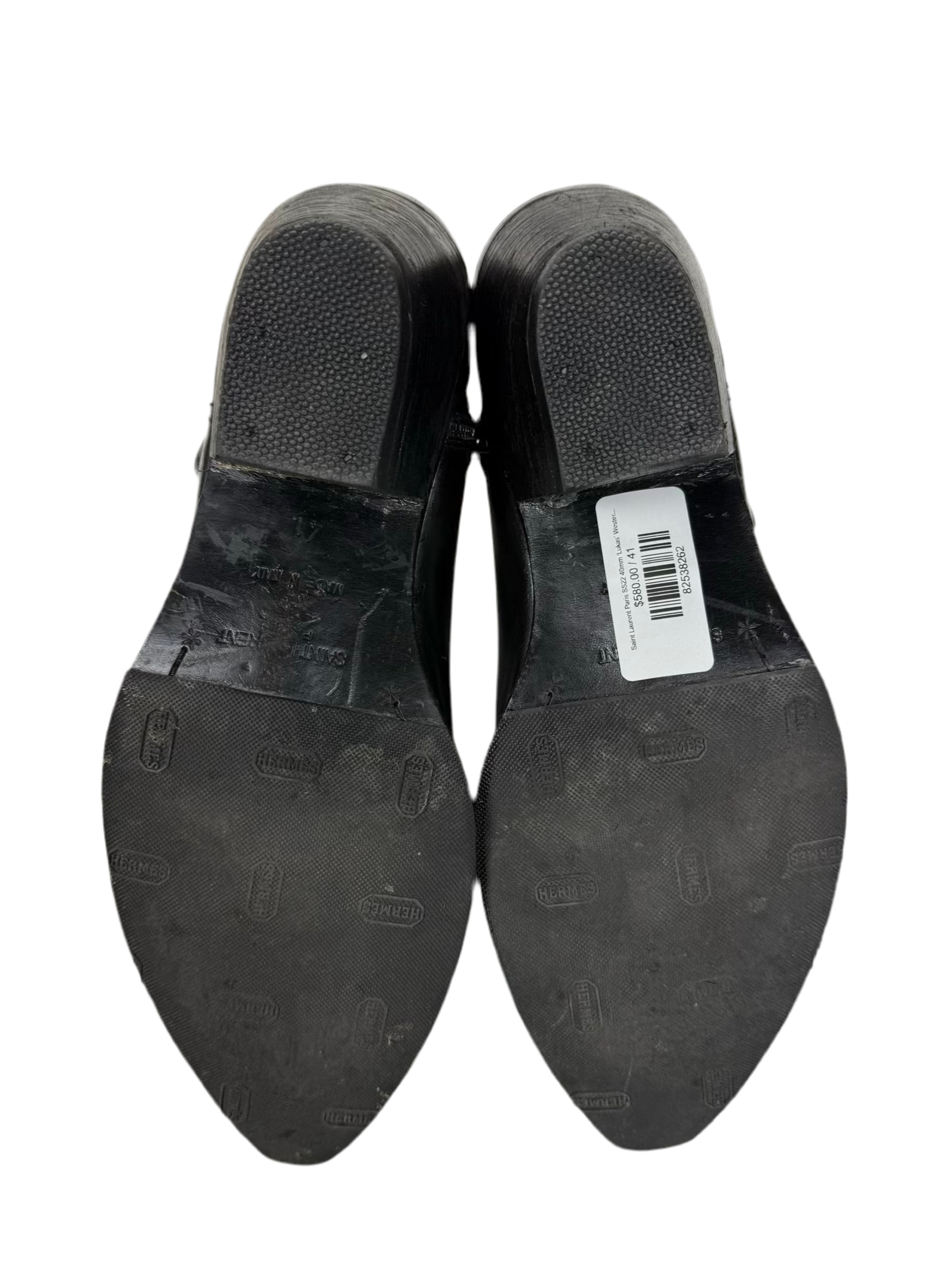 Saint Laurent Paris SS22 40mm ‘Lukas’ Western Boots